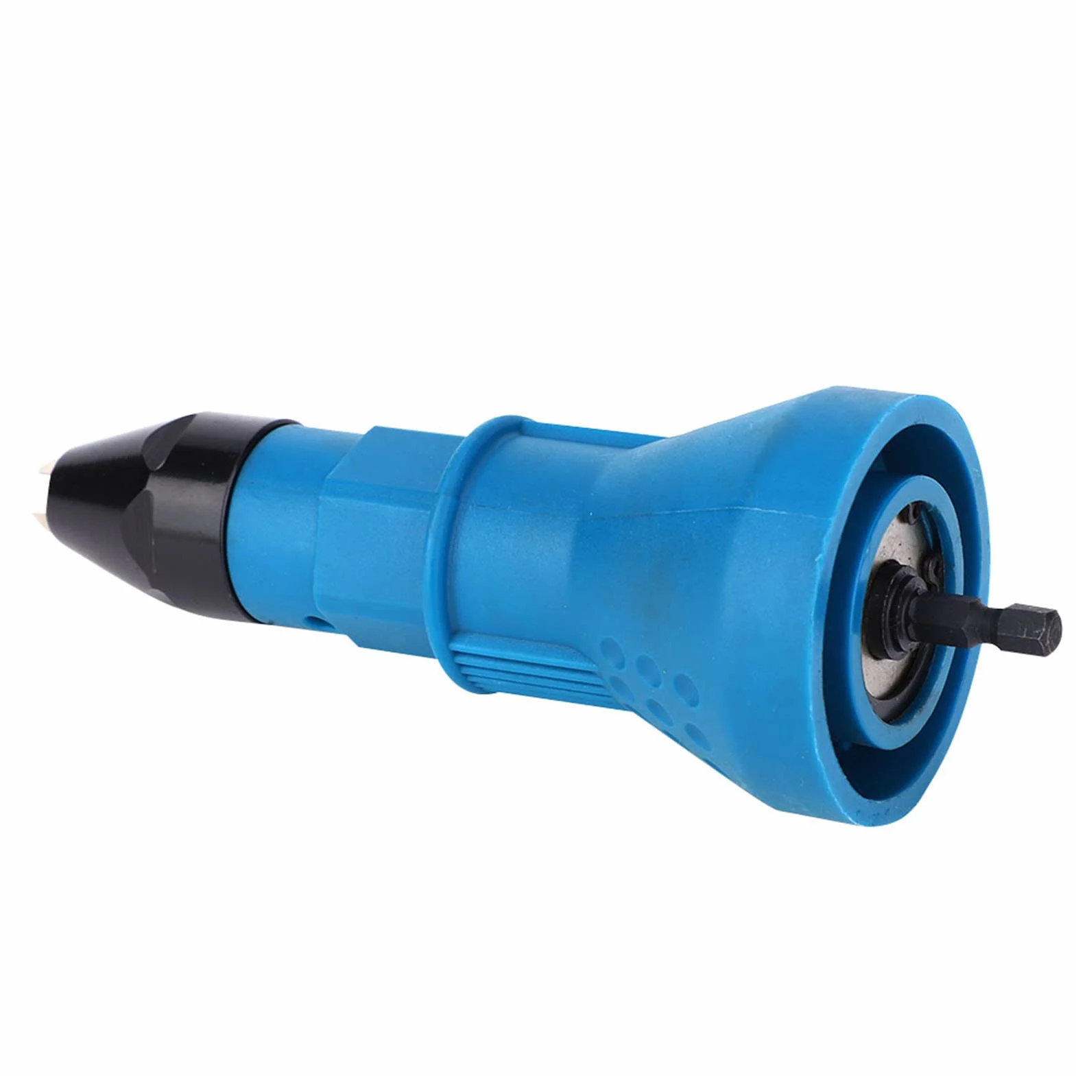 Adattatore per Pistola per Dadi per Rivetti Elettrici per Trapano Elettrico (BLUE)