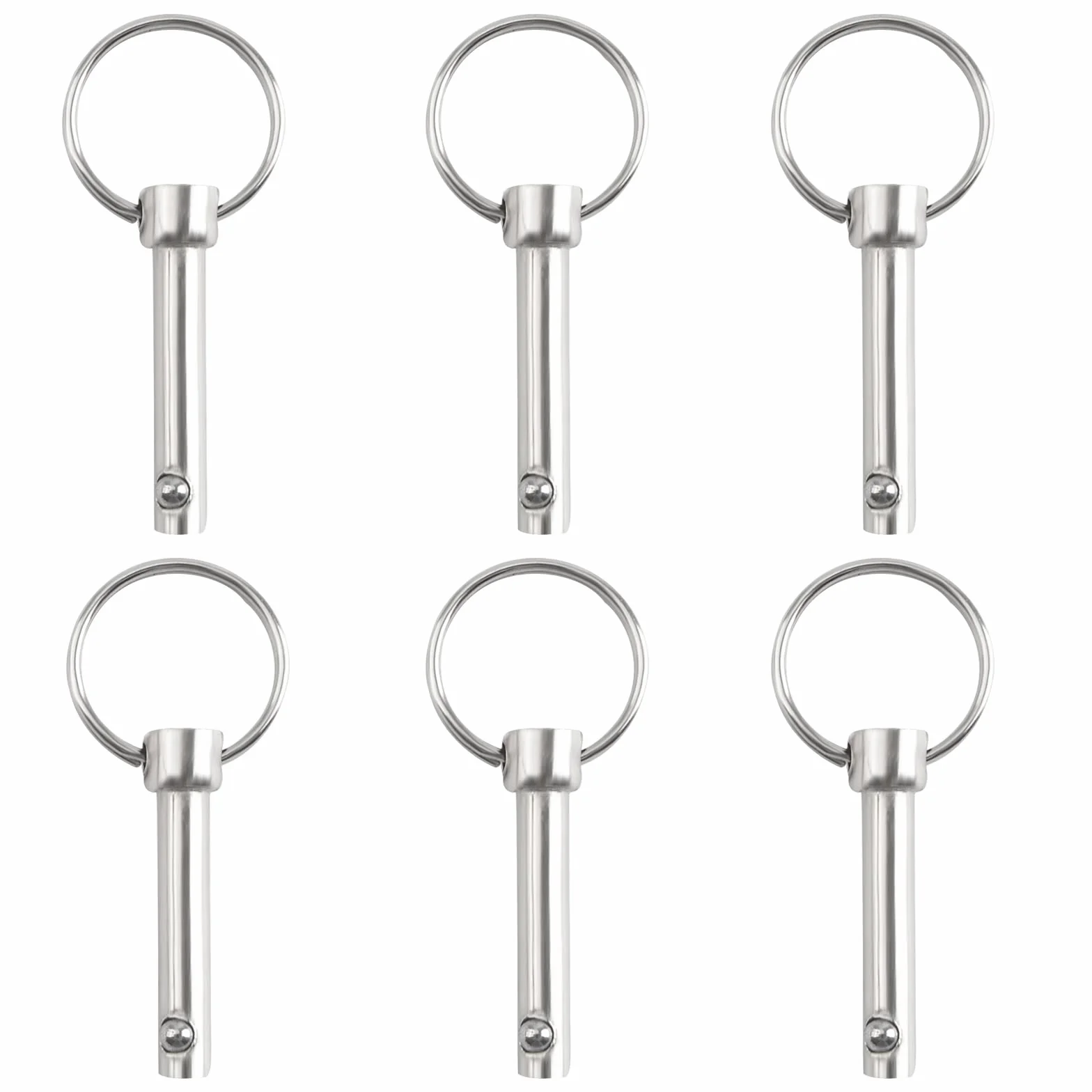 INCREWAY Pin a sgancio rapido 6 pezzi Hardware acciaio al carbonio Bimini Top Marine Dia 6mm Lunghezza 32mm