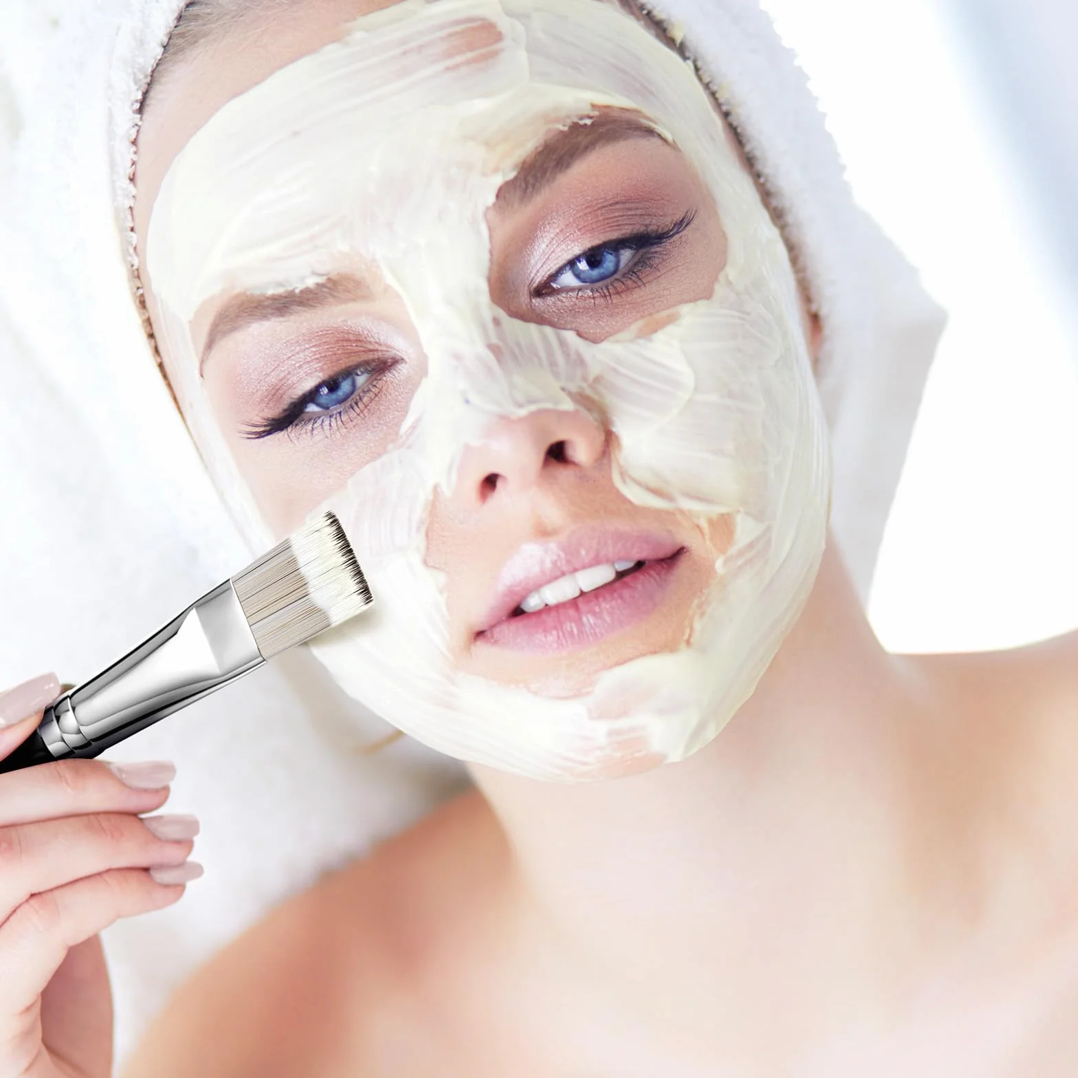 EIGSHOW Pennello per maschera, Applicazione maschera viso premium, Strumenti cosmetici professionali per lozione per il corpo, Fango, Argilla, Maschera mista al carbone(F653G)