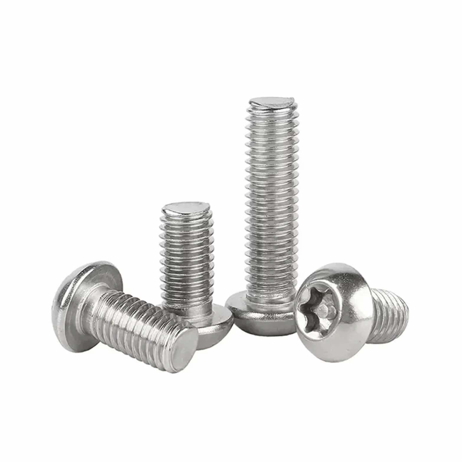 Bullone di sicurezza antifurto M3 Torx a sei lobi testa tonda perno acciaio inossidabile 304 12mm