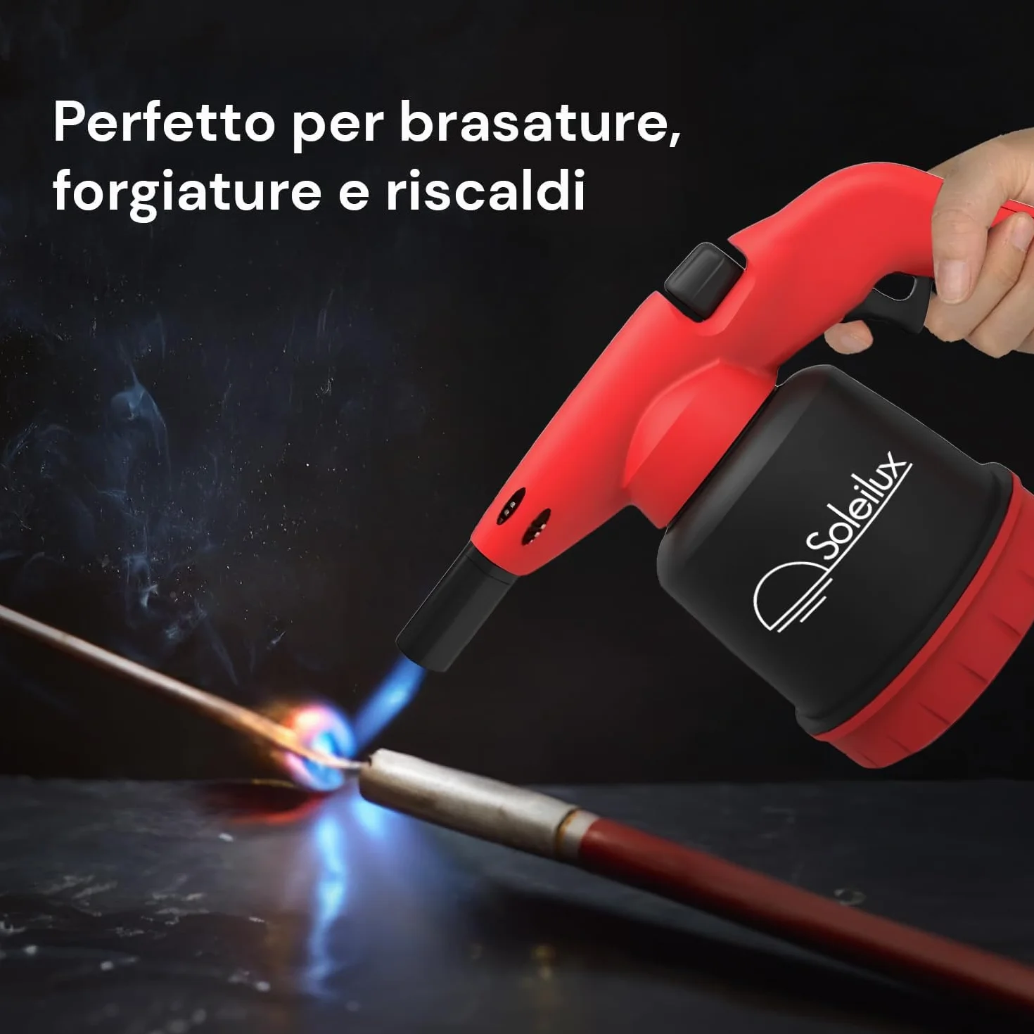 Lampada Saldatore Piezo Cannello + 2 Bombole Gas Butano