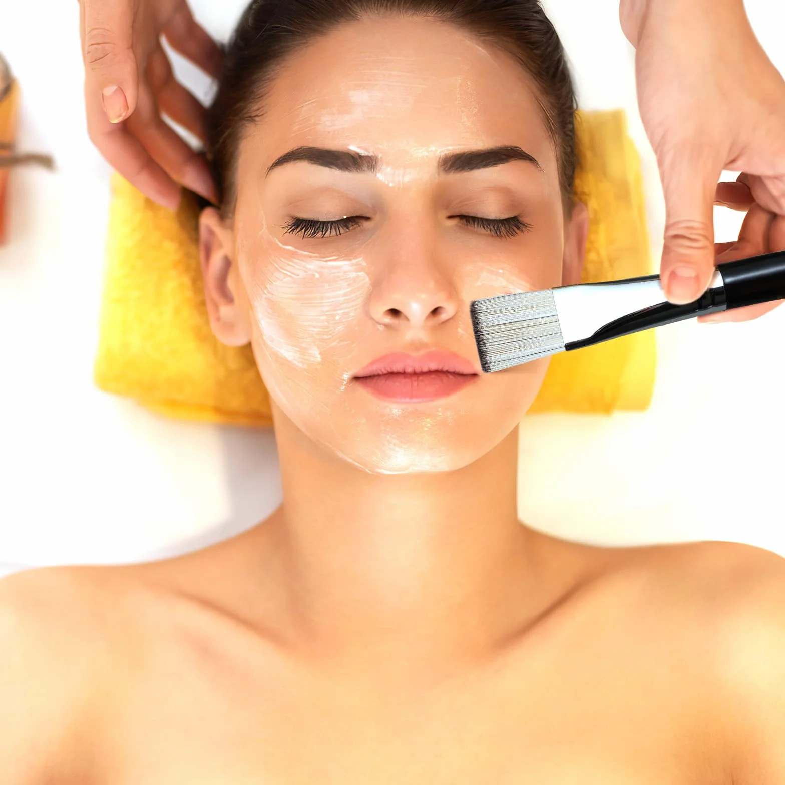 EIGSHOW Pennello per maschera, Applicazione maschera viso premium, Strumenti cosmetici professionali per lozione per il corpo, Fango, Argilla, Maschera mista al carbone(F653G)