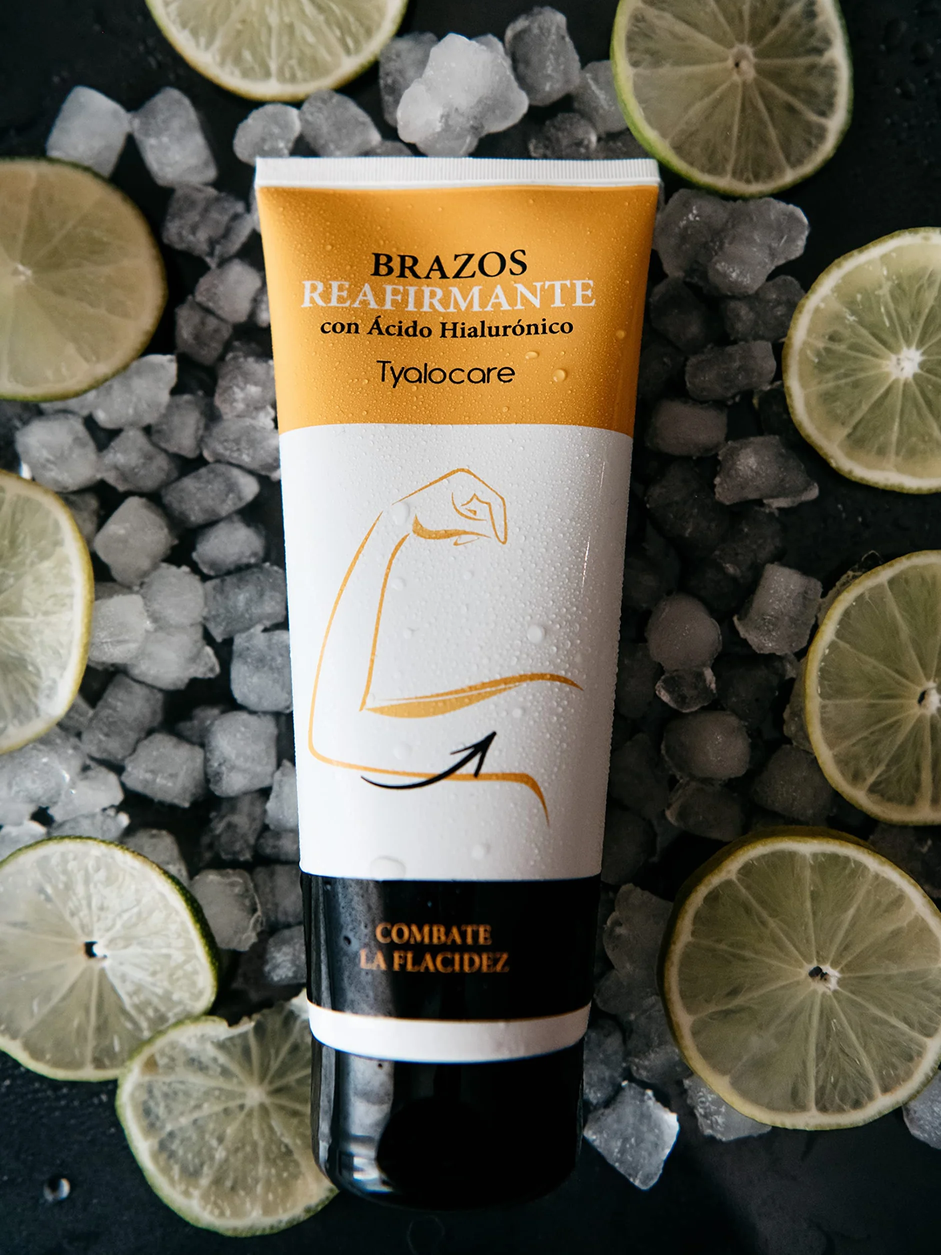 Tyalocare Reafirmante de Brazos - Crema Hidratante con Efecto Estilizador del Perfil de los Brazos y Refirmante Frente al Descolgamiento, Blanco, 225 Mililitros