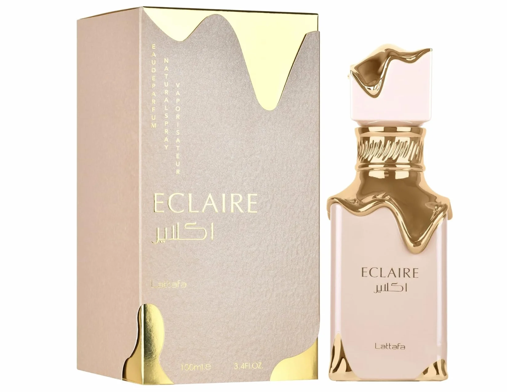 Profumo Eclaire 100 ml, profumo arabo da donna a lunga durata, Eau da Parfum importato da Dubai, include atomizzatore ricaricabile 5 ml, fragranza floreale e dolce (Eclaire)