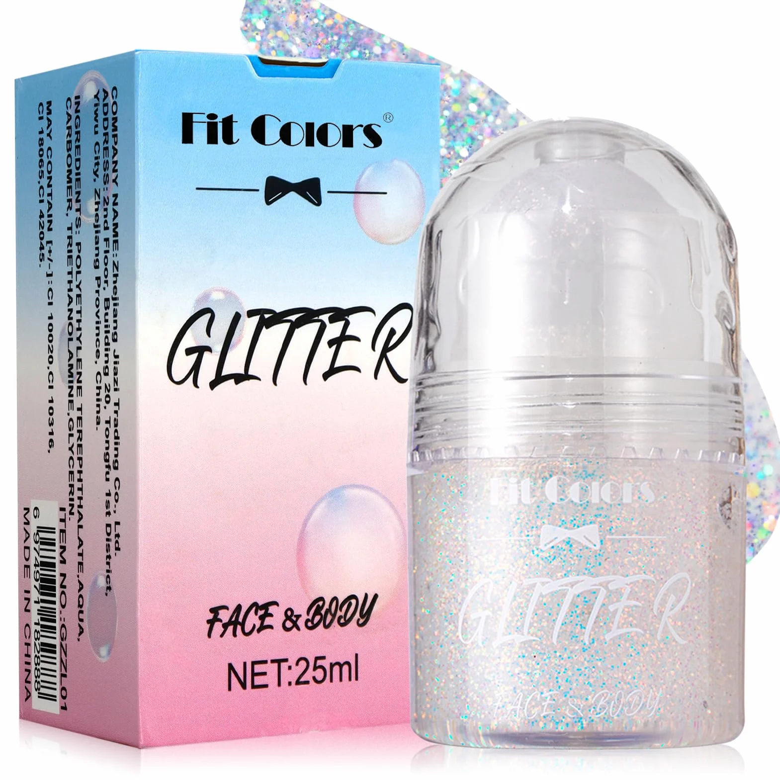 Roll-on Body Glitter Gel,Roll-on Corpo Glitter Gel,Mermaid Paillettes Glitter Corpo Capelli per Festival Rave Accessories,Shimmer Makeup per Festival Halloween Rave Party