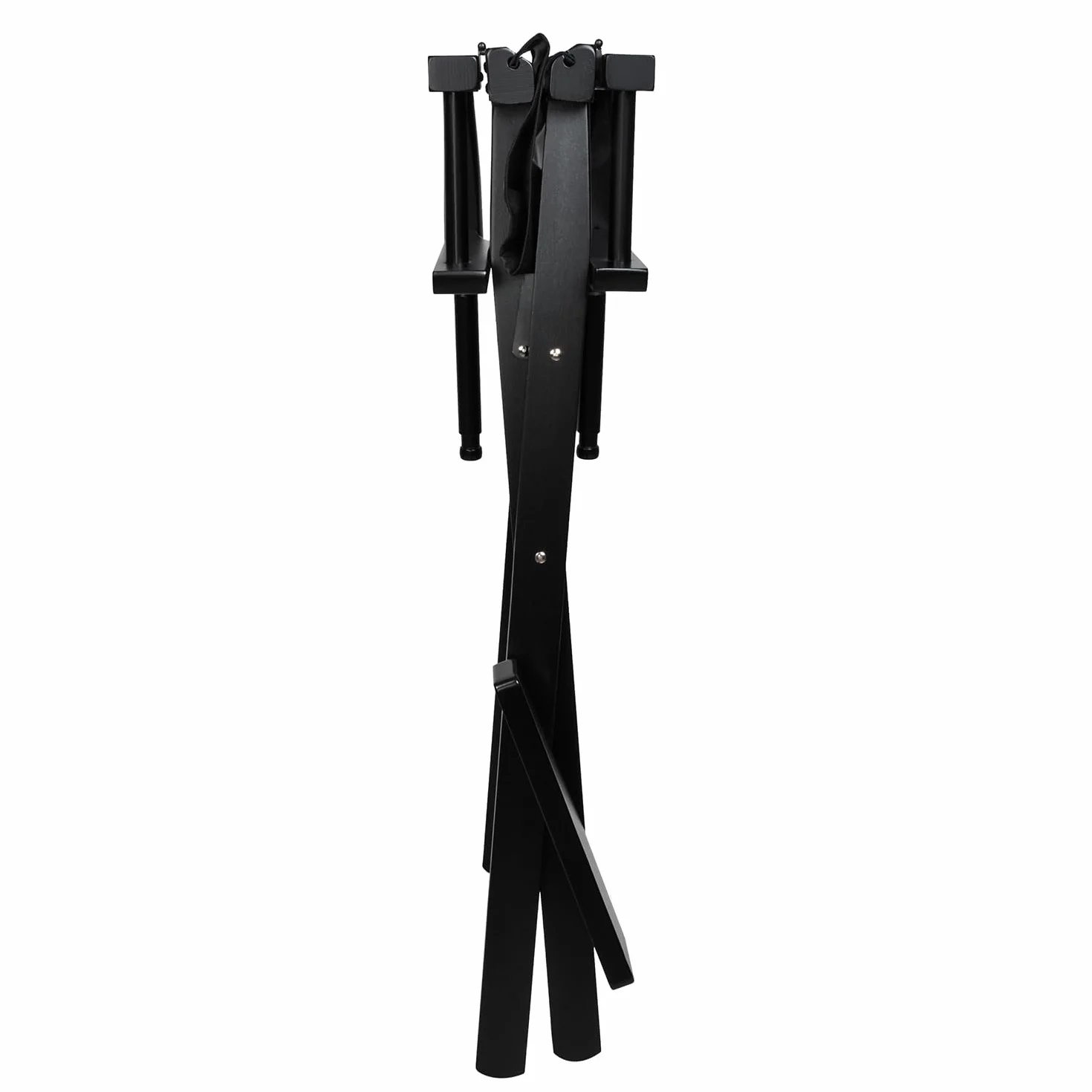 Sedia trucco pieghevole in legno con poggiapiedi e braccioli – poltrona make-up portatile per truccatori, saloni e home studio – leggera, richiudibile, rivestimento impermeabile, portata 140 kg