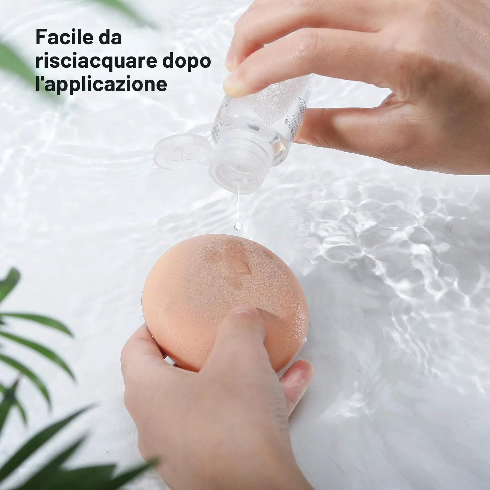FVION Piumini da Cipria 2 Pezzi, Spugnetta Cipria Powder Puff, Grande Soffio di Cipria Del Viso per Uso Asciutto e Bagnato, Beauty Blender Spugnette per Cipria, Fondotinta, Contouring (Blu)