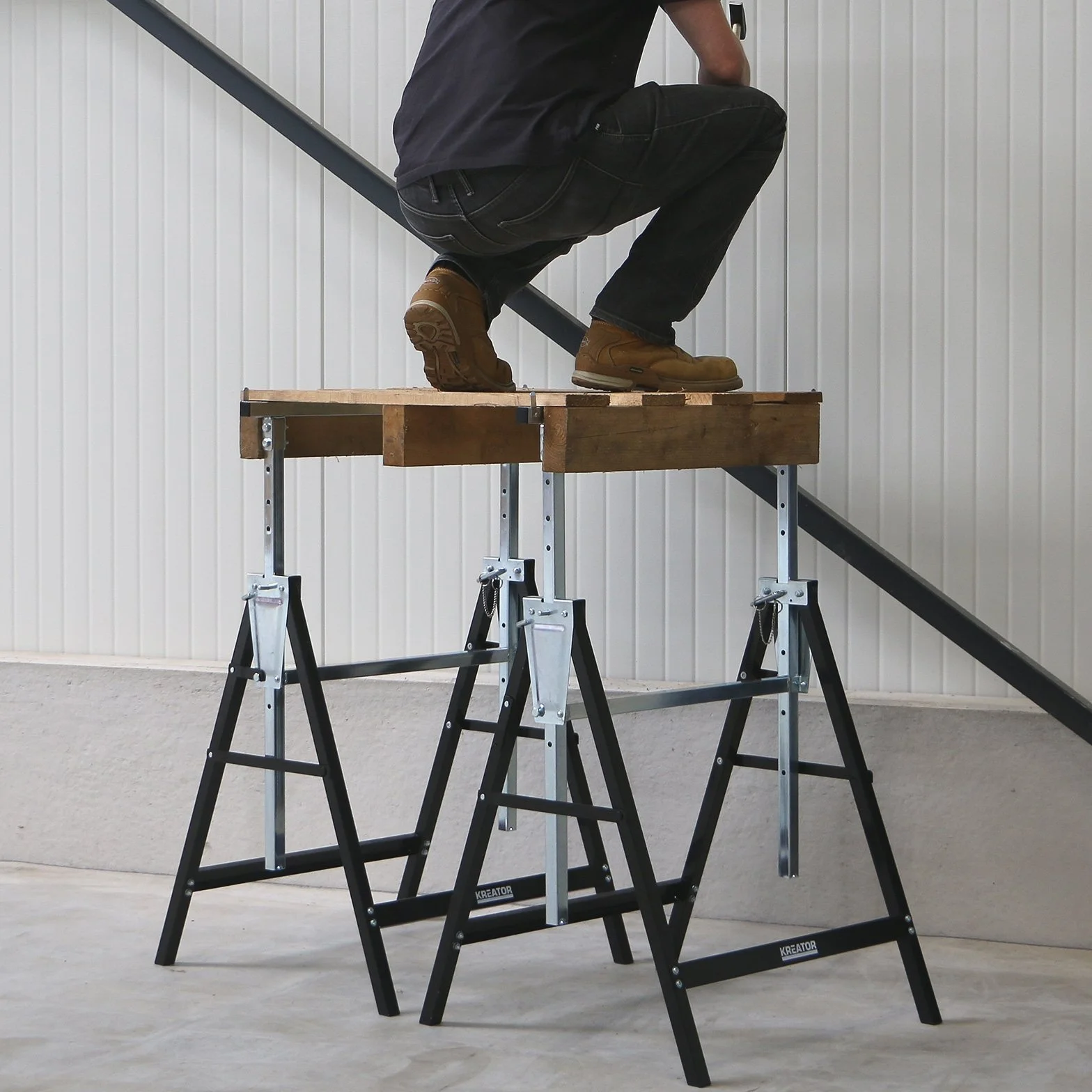 KREATOR KRT671003 Caballete telescópico 180 kg