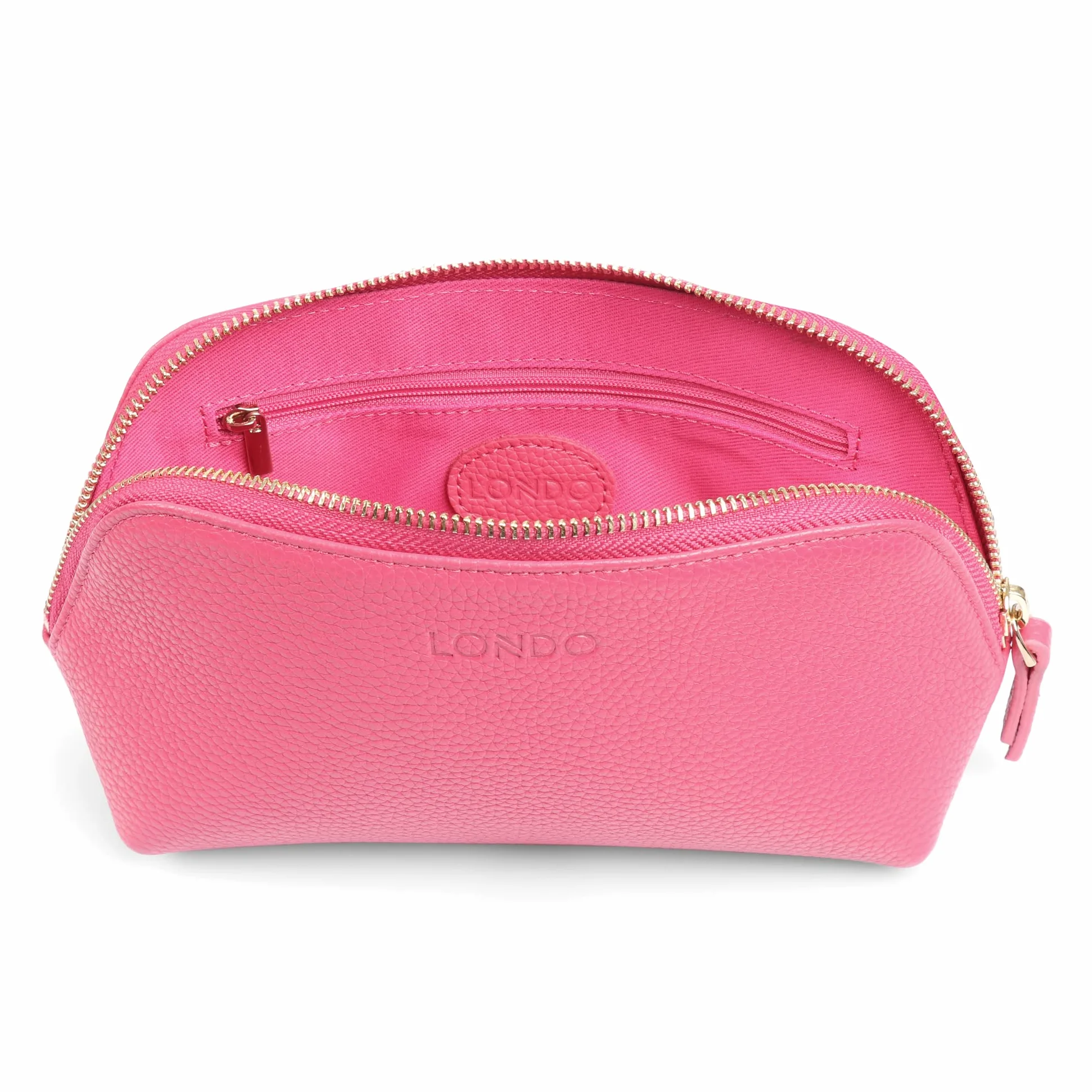 Londo Pochette Borsa dei trucchi in Vera Pelle, Sacchetto di Toeletta, Borsa per cosmetica trucco - Unisex