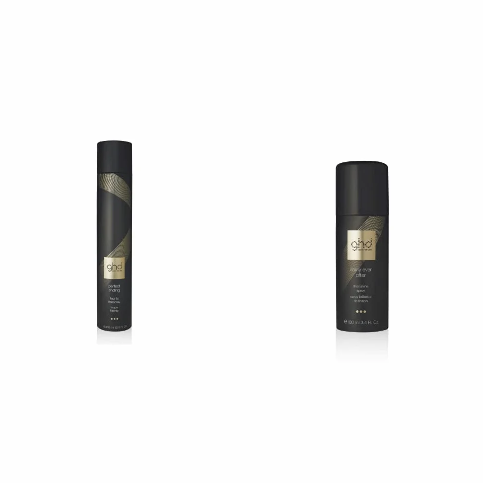 ghd perfect ending final fix hairspray 400ml & shiny ever after & ndash; final shine spray