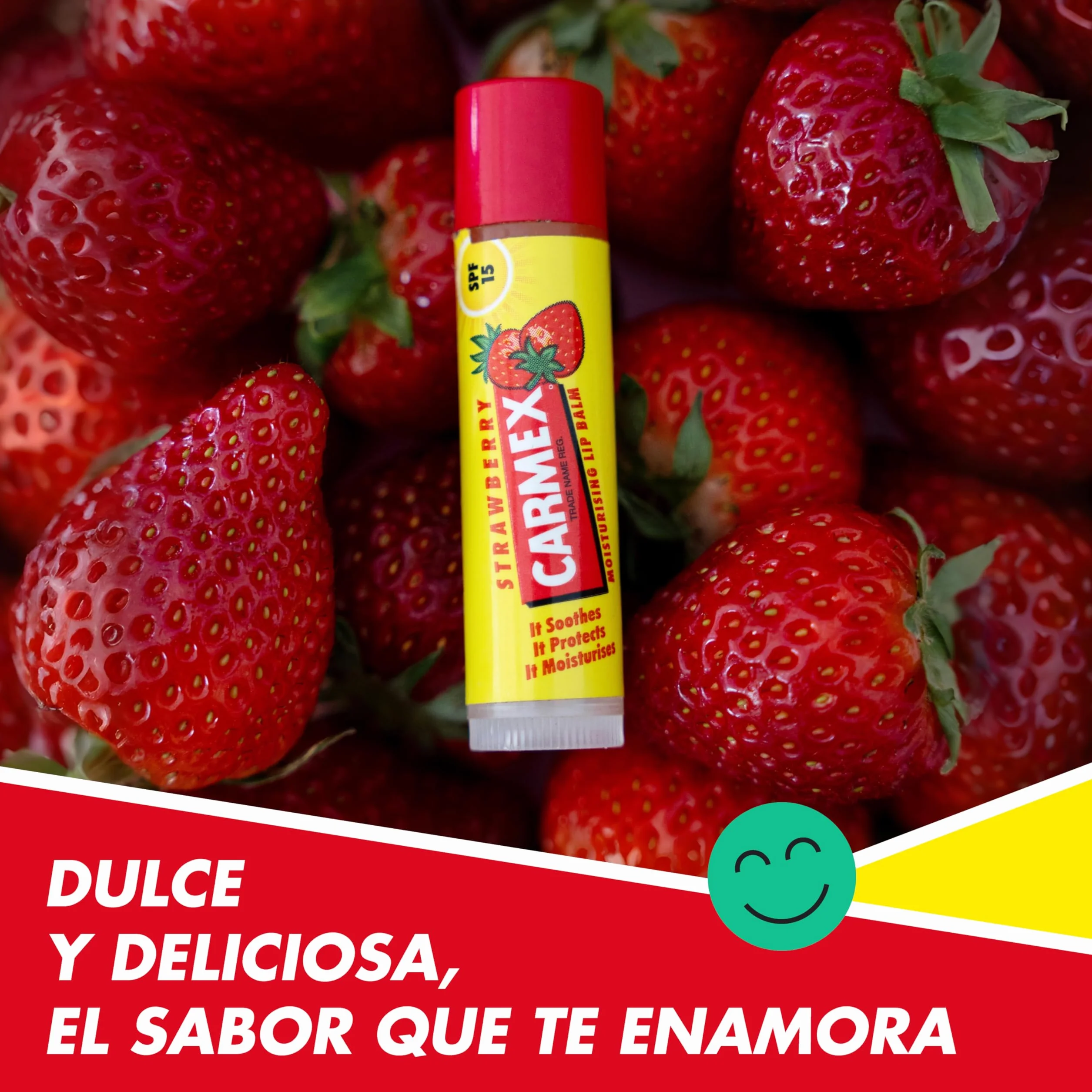 Carmex Strawberry Balsamo Labial Idrantante Spf15-15 ml