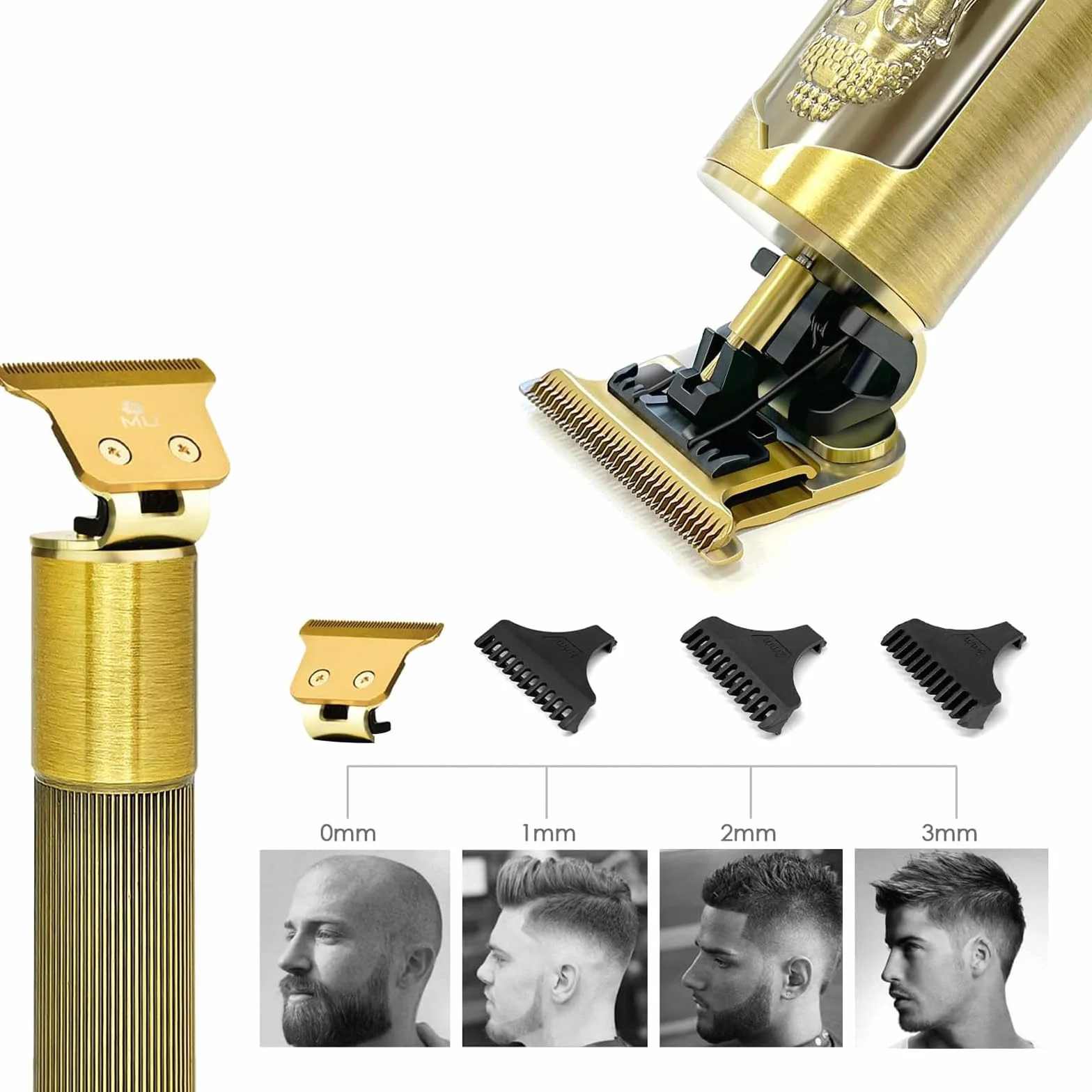 OPPOSITE Rasoio elettrico barba e capelli uomo professionale USB ricaricabile display LCD PLUS impermeabile e portatile