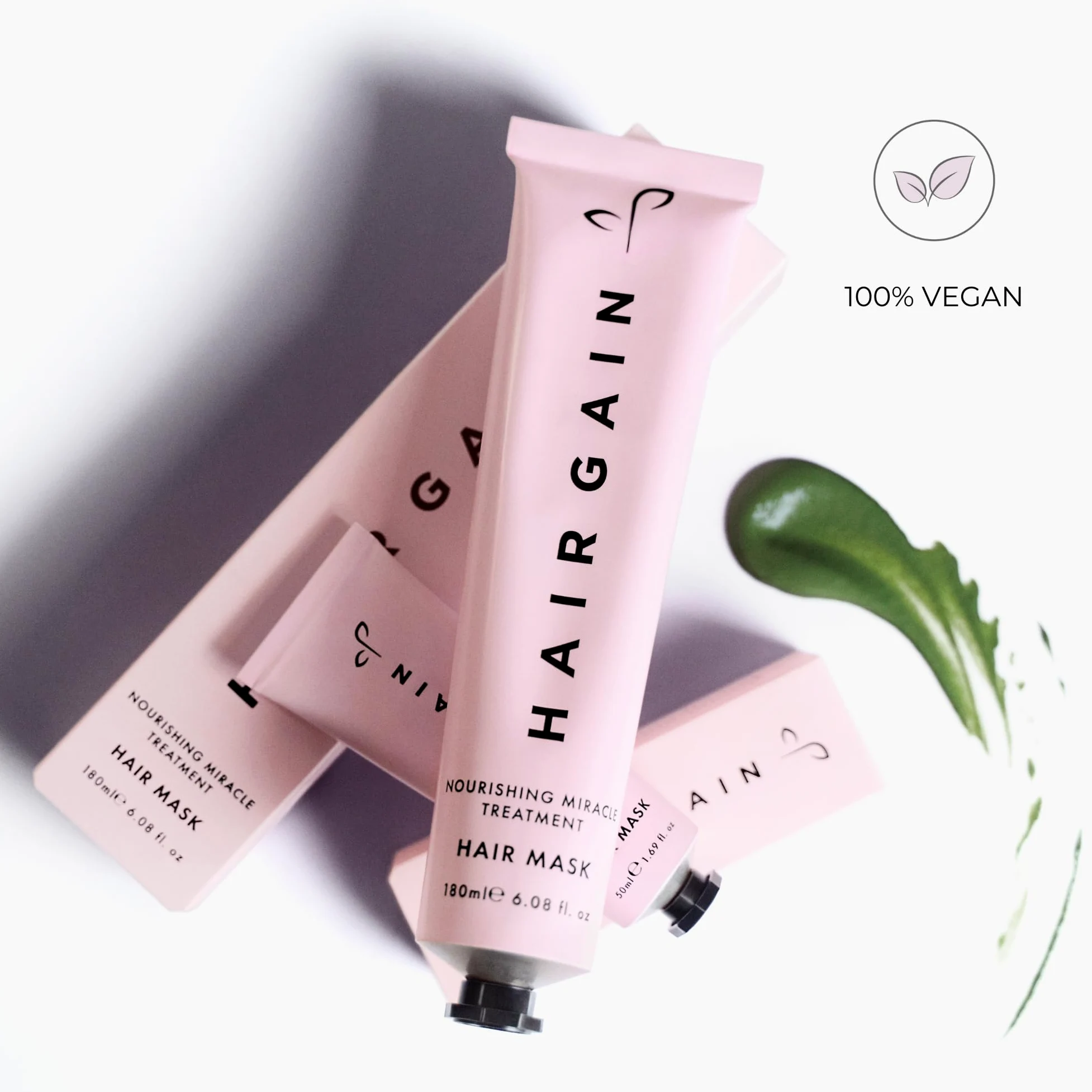 Hair Gain Maschera nutriente per capelli, maschera idratante a lunga durata per capelli secchi e danneggiati, aumento della crescita dei capelli, condizionamento profondo, trattamento idratante,