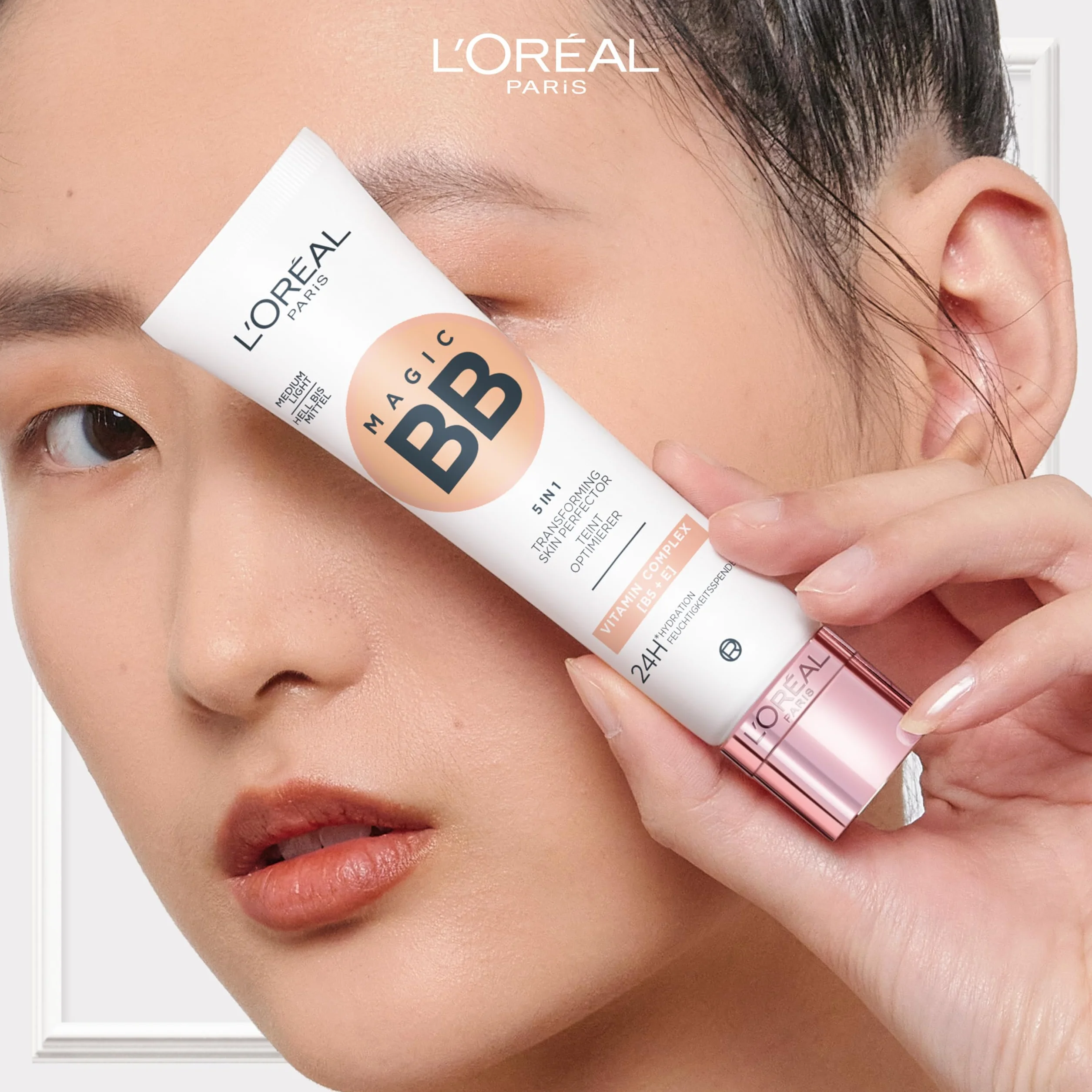 L'Oréal Paris BB C'est Magic Hell to Medium, Blemish Balm Cream (BB Cream) per una carnagione dall'aspetto naturale, idratante, 30ml