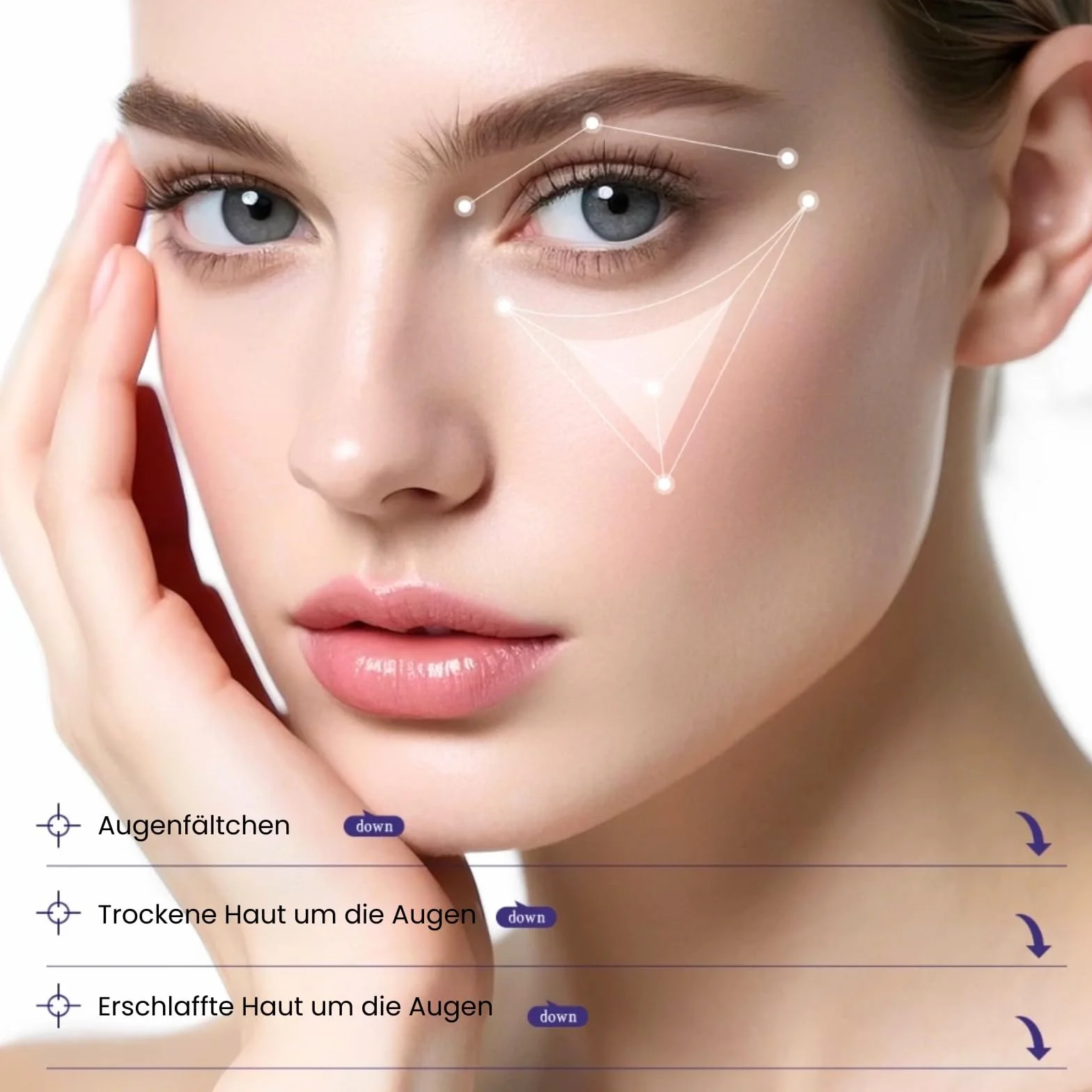 Patches per Microneedling 4 Paia, Patches per Microneedling per gli Occhi Contro Borse e Rughe, Pad per Occhi per Microneedling Contro Occhiaie, Set di Microneedling all'Acido Ialuronico Riduce Rughe