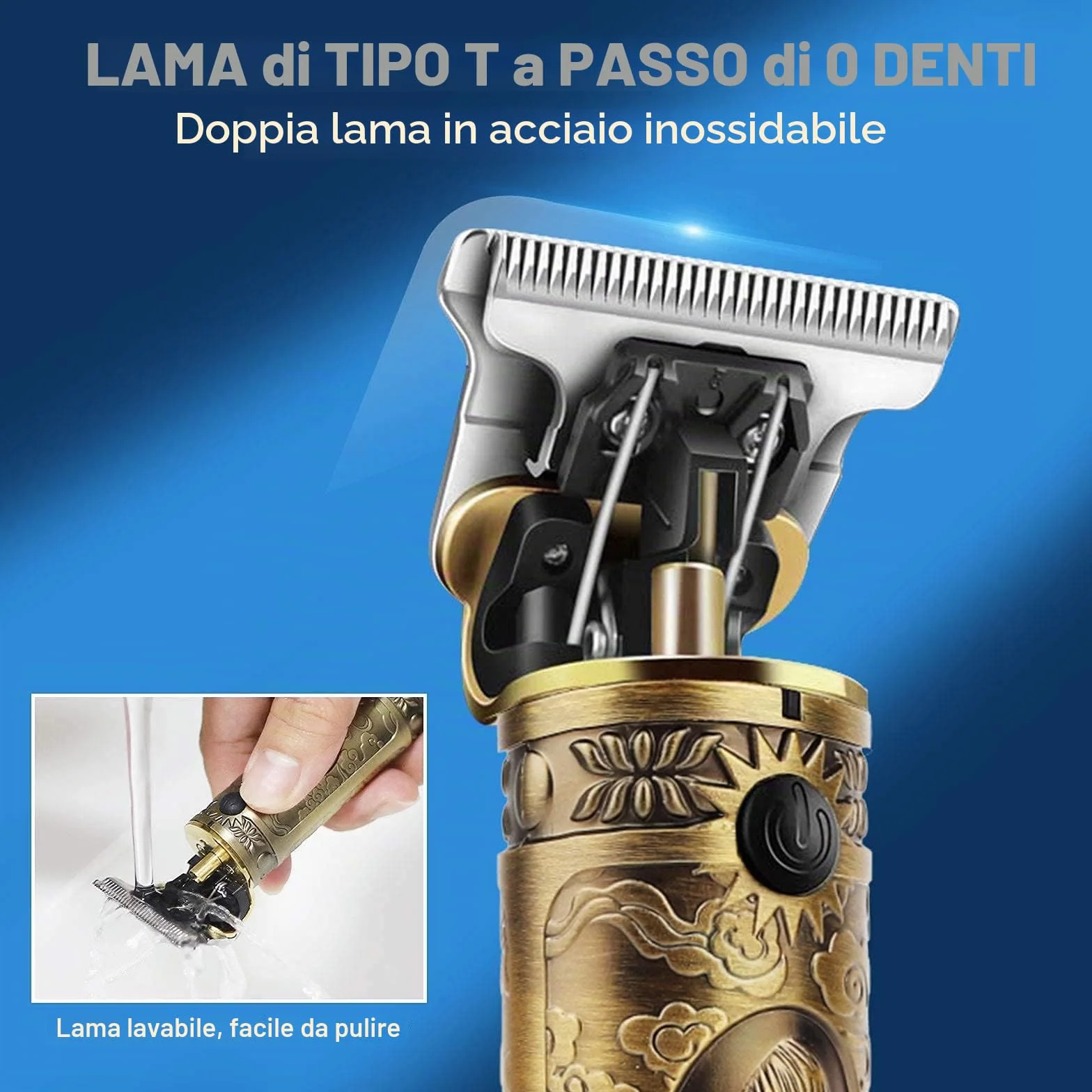 YiLFo Tagliacapelli Uomo Professionale,Trimmer 0mm,Macchinetta per Capelli,Rasoio per Capelli USB Ricaricabile Impermeabile Portatile Rasoio Elettrico Barba,Schermo LED,Adatto Adulti e Barbiere