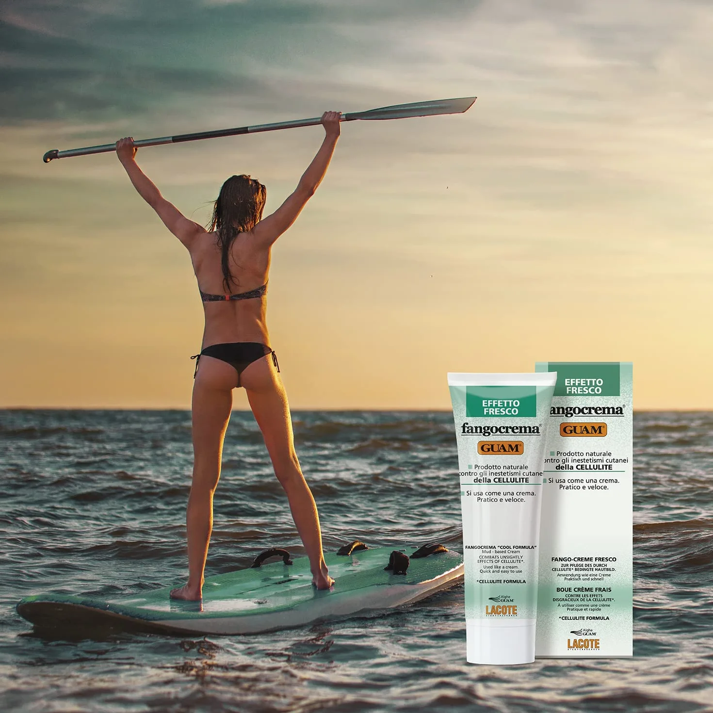 Guam Fangocrema Effetto Fresco, Anti-Cellulite, 250 ml