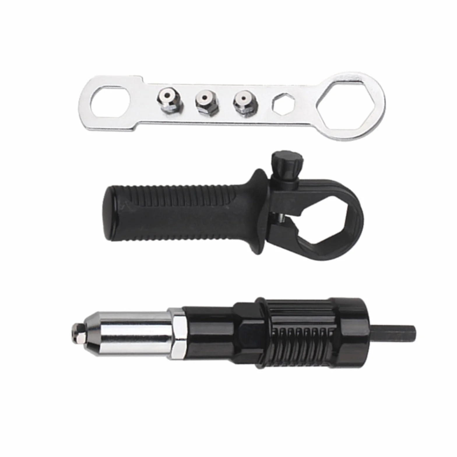 NexRen Kit Adattatore per Rivettatrice per Trapano Elettrico in Acciaio