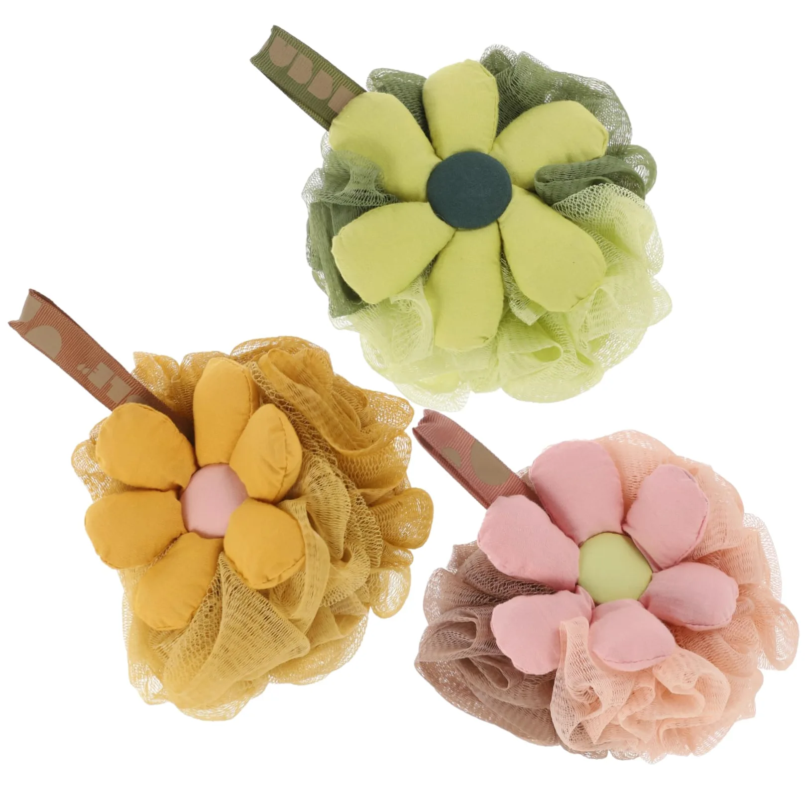 minkissy 9pezzi Spugna Da Bagno Esfoliante Loofah Per Doccia Di Fiori Colorati Materiale Pe Morbido e Resistente Per Adulti e Facile Da Usare e Manutenere
