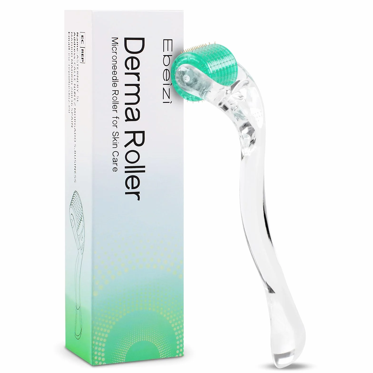 Derma Roller 0.5mm sistema antietà con 192 microaghi, anti-invecchiamento, acne, smagliature, cellulite, riduce la perdita di capelli