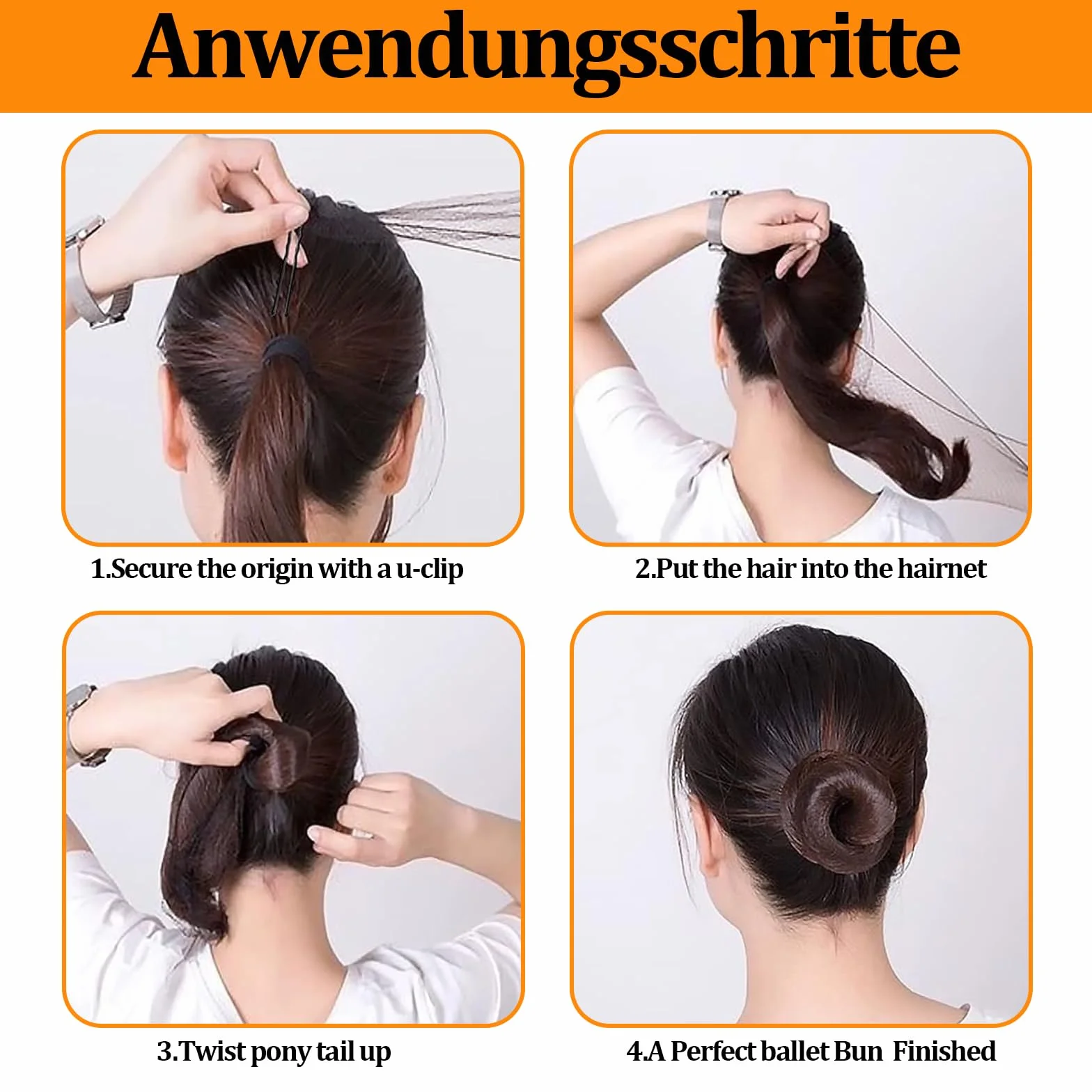 12 retine elastiche per capelli con 5 forcine nere, reti invisibili per capelli e 40 forcine a forma di U, set per donne, ragazze, ballerine, infermiere (caffè)
