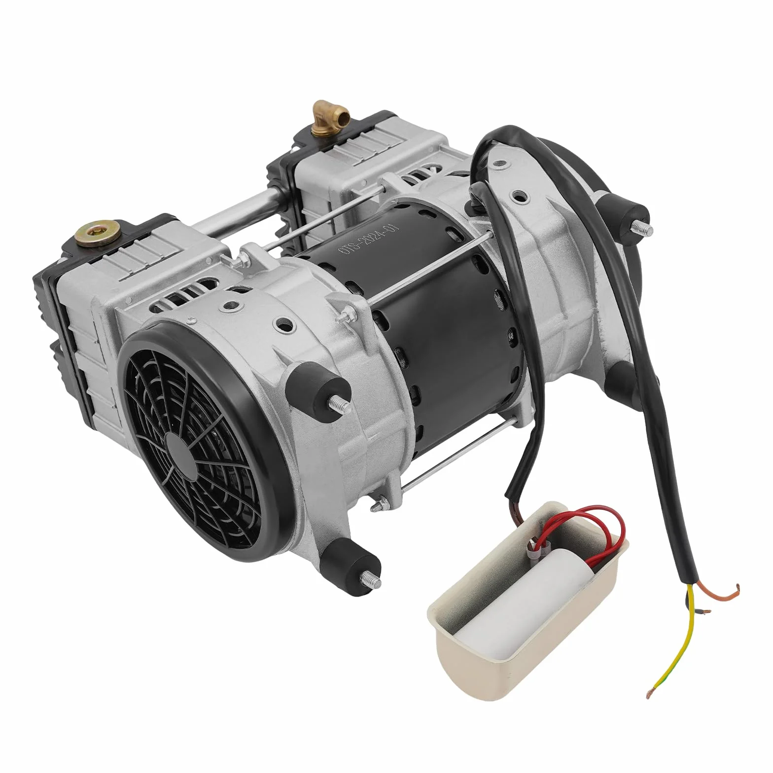 Compressore d'Aria Silenzioso 1500W 145L/min 2800 giri/min Testa in Rame per Officina Riparazioni Auto