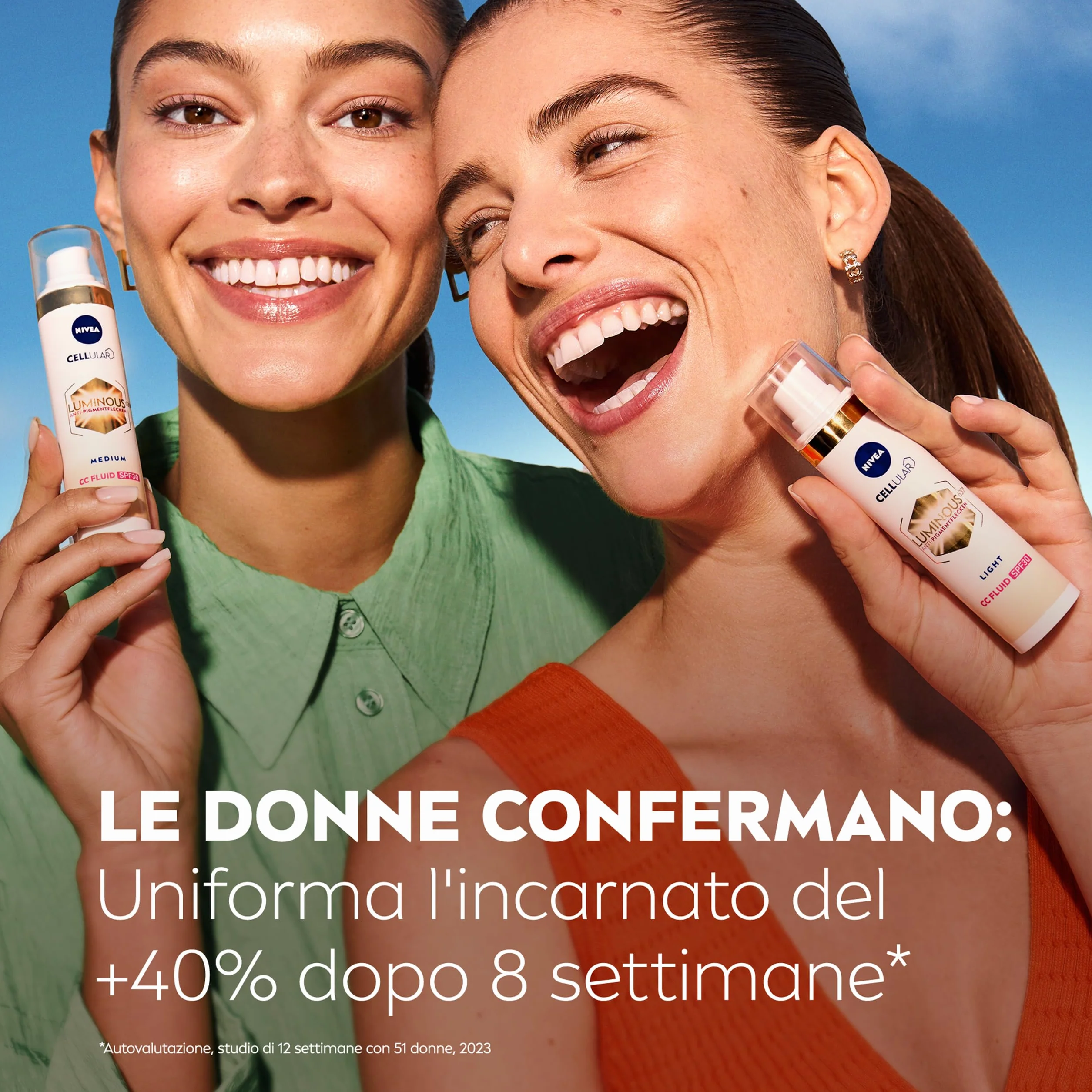 NIVEA Luminous630 Routine, Cofanetto Set Skincare con Siero Viso Trattamento Avanzato 30 ml e Fluido CC Cream SPF 30 3-in-1 Medium 40 ml per la cura completa delle macchie – Kit Esclusiva Amazon
