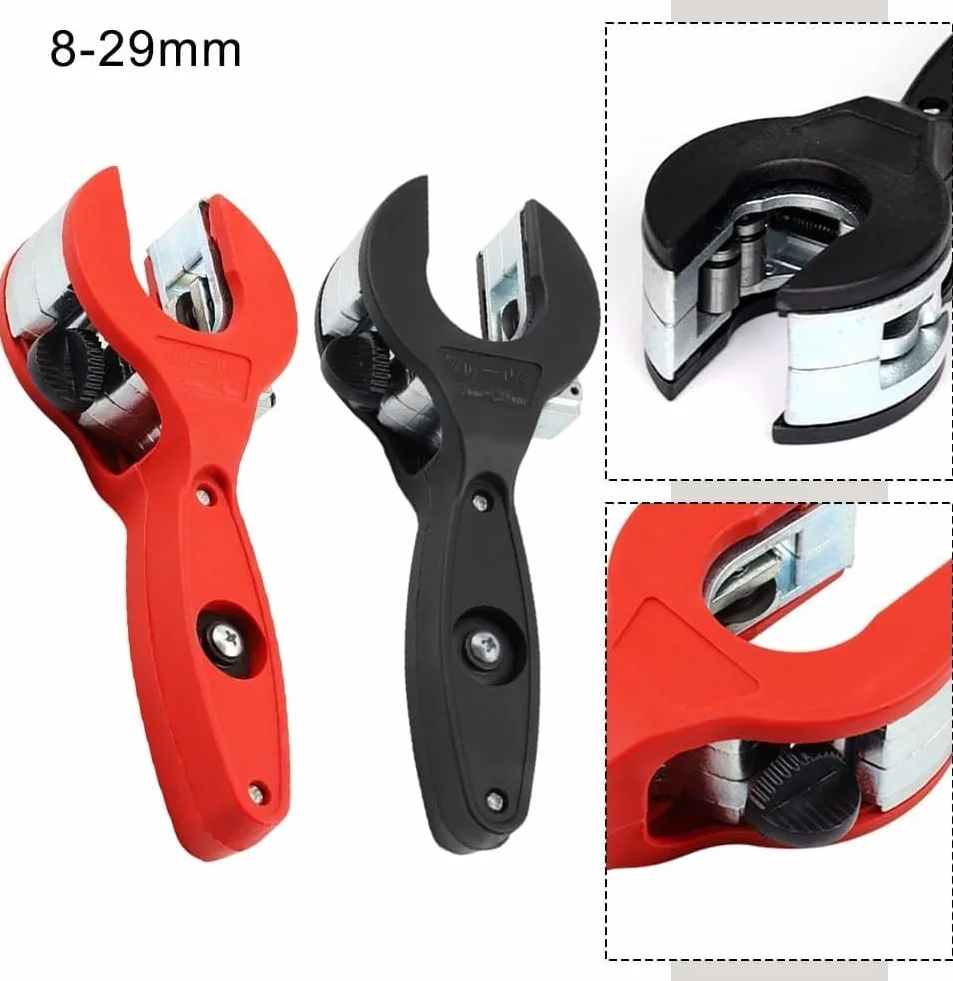 Tagliatubi a cricchetto per tubi 8-29 mm acciaio inossidabile rame rosso