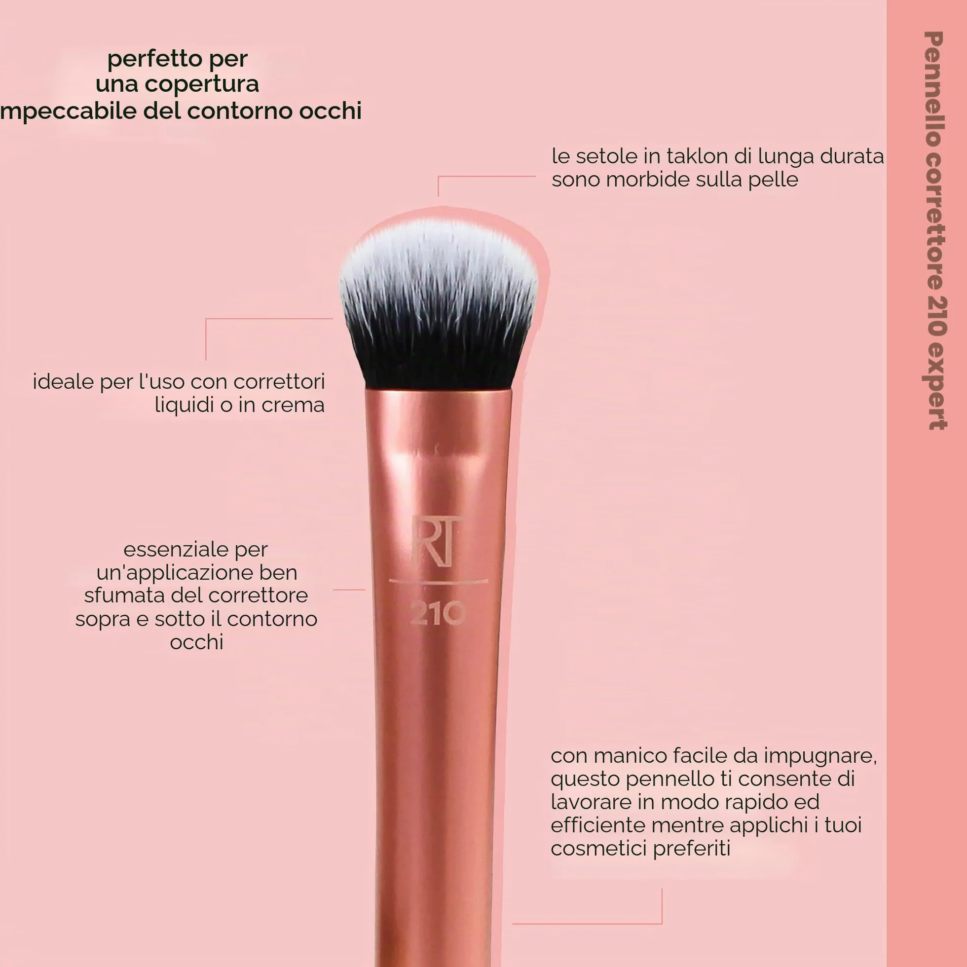 Real Techniques Pennello per Correttore, Expert Concealer