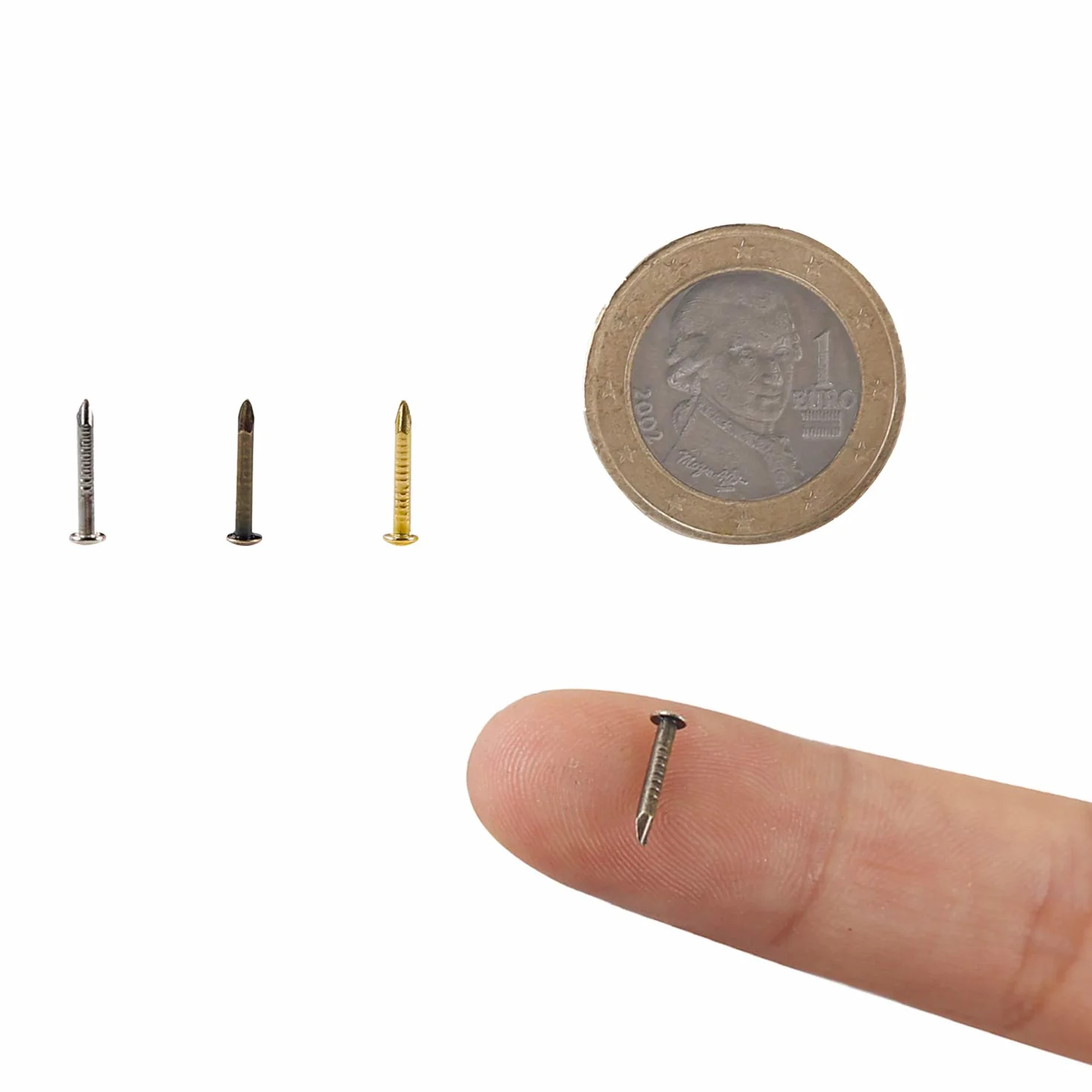 500PCS Testa Rotonda Piccolo Chiodi di Legno Accessori Hardware di Fissaggio Fatti a Mano Scatole Decorative Fai da te 10mm Bronzo