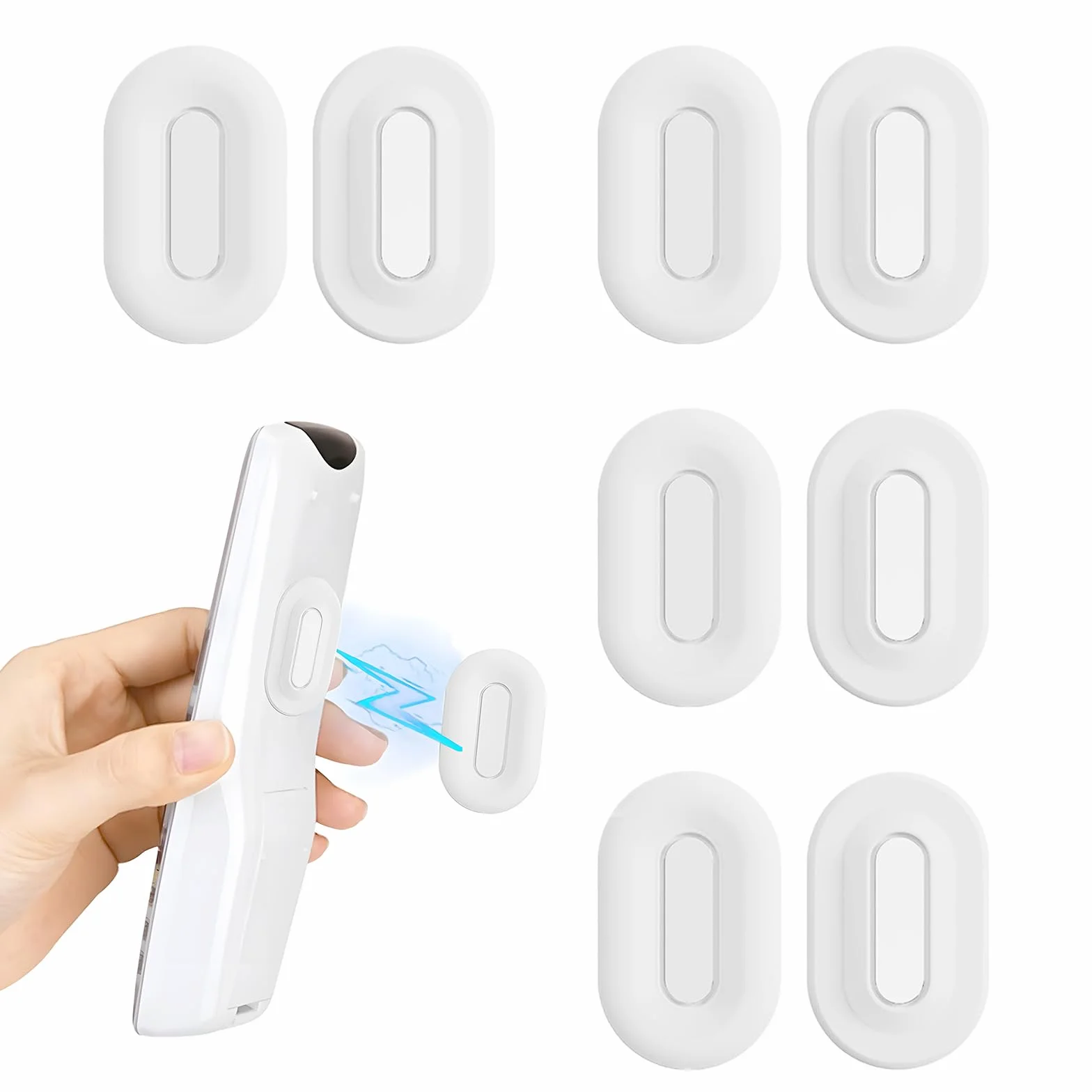 Porta Telecomando da Muro Magnetico in Silicone 4 Pezzi, Supporto da Parete per Telecomandi TV