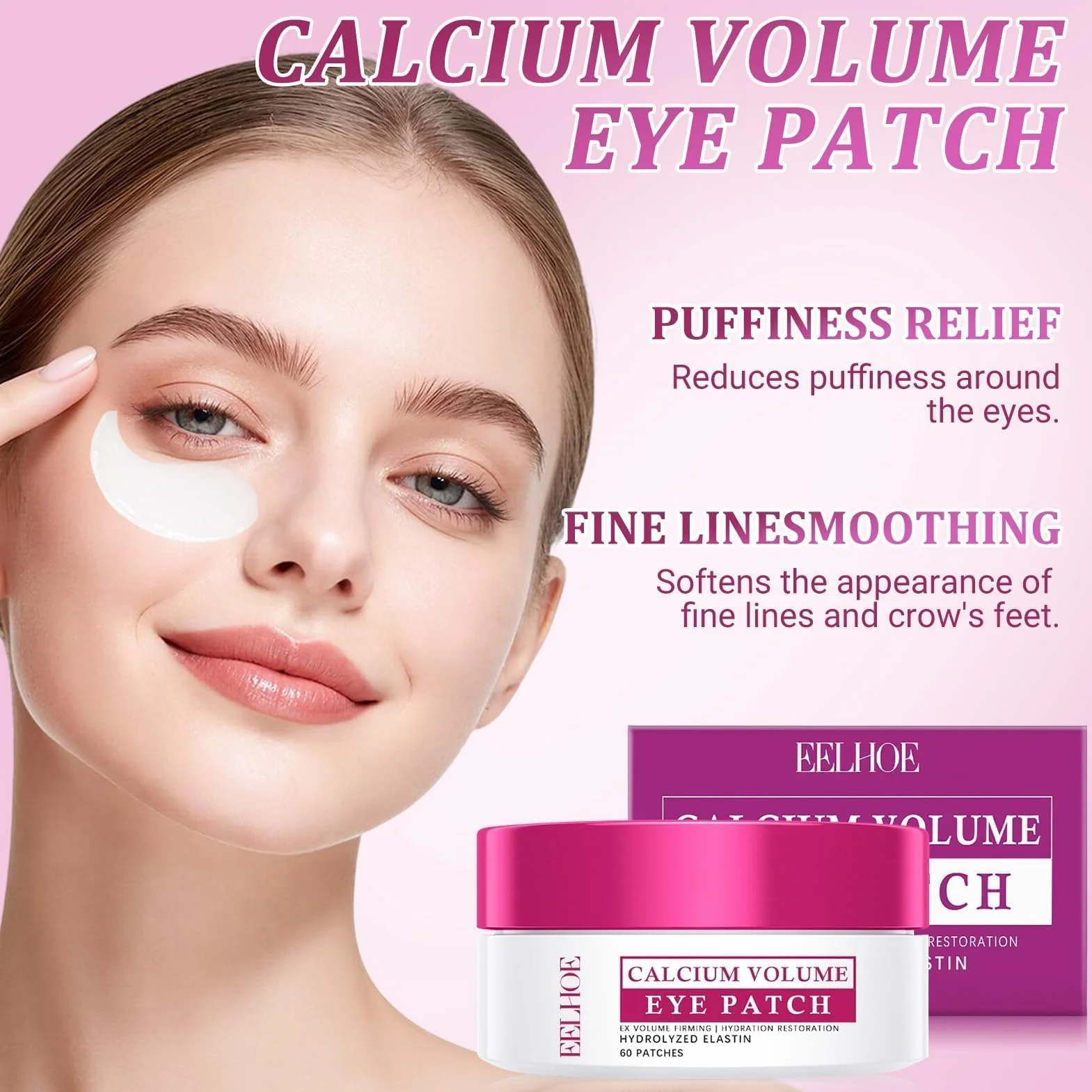 Balsamo multiuso al calcio+maschera per gli occhi,balsamo multiplo volume al calcio,stick idratante al collagene,stick coreano antietà e rassodante per la cura della pelle.