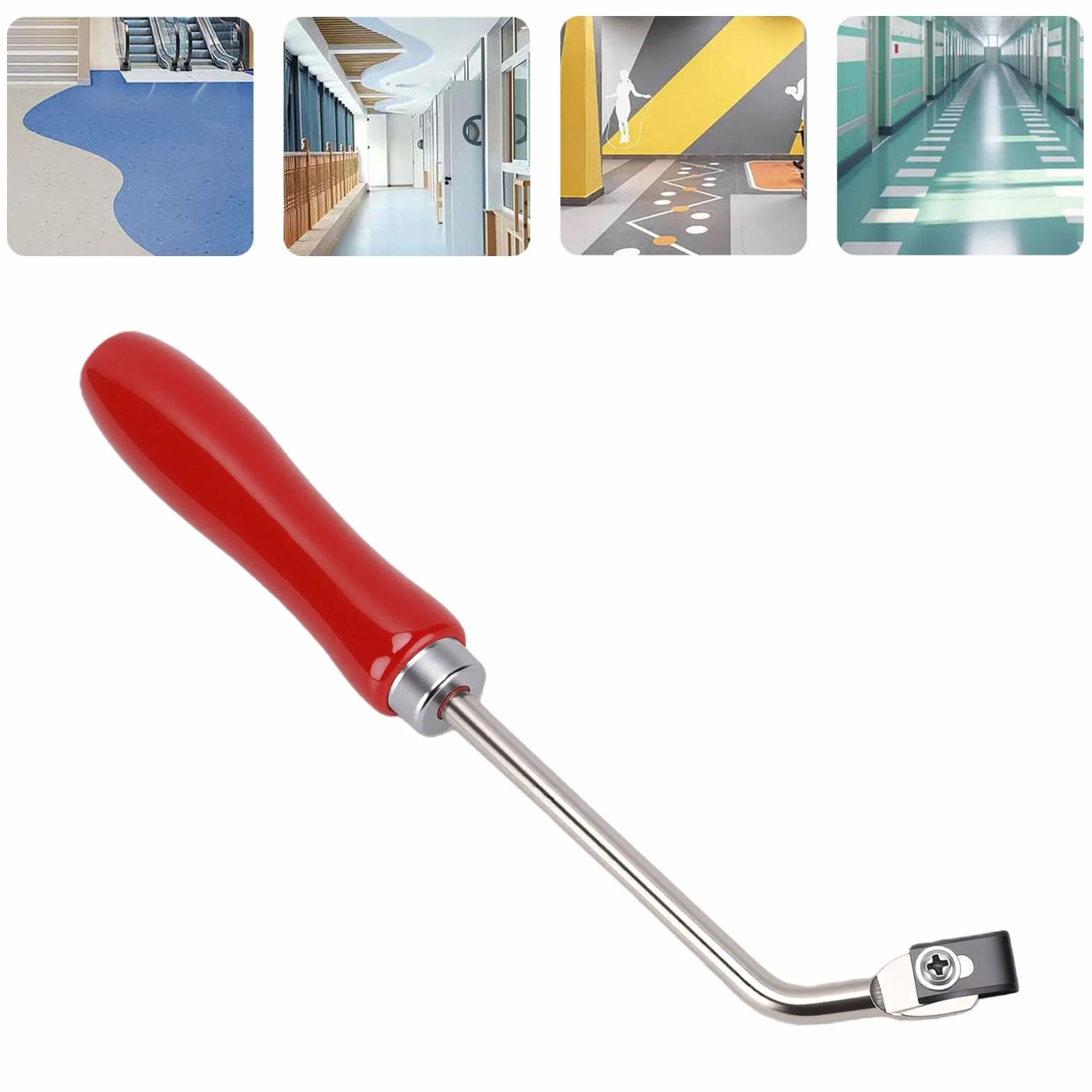 Garosa Scanalatrice per Pavimenti in PVC con 3 Lame Acciaio per Carichi Pesanti