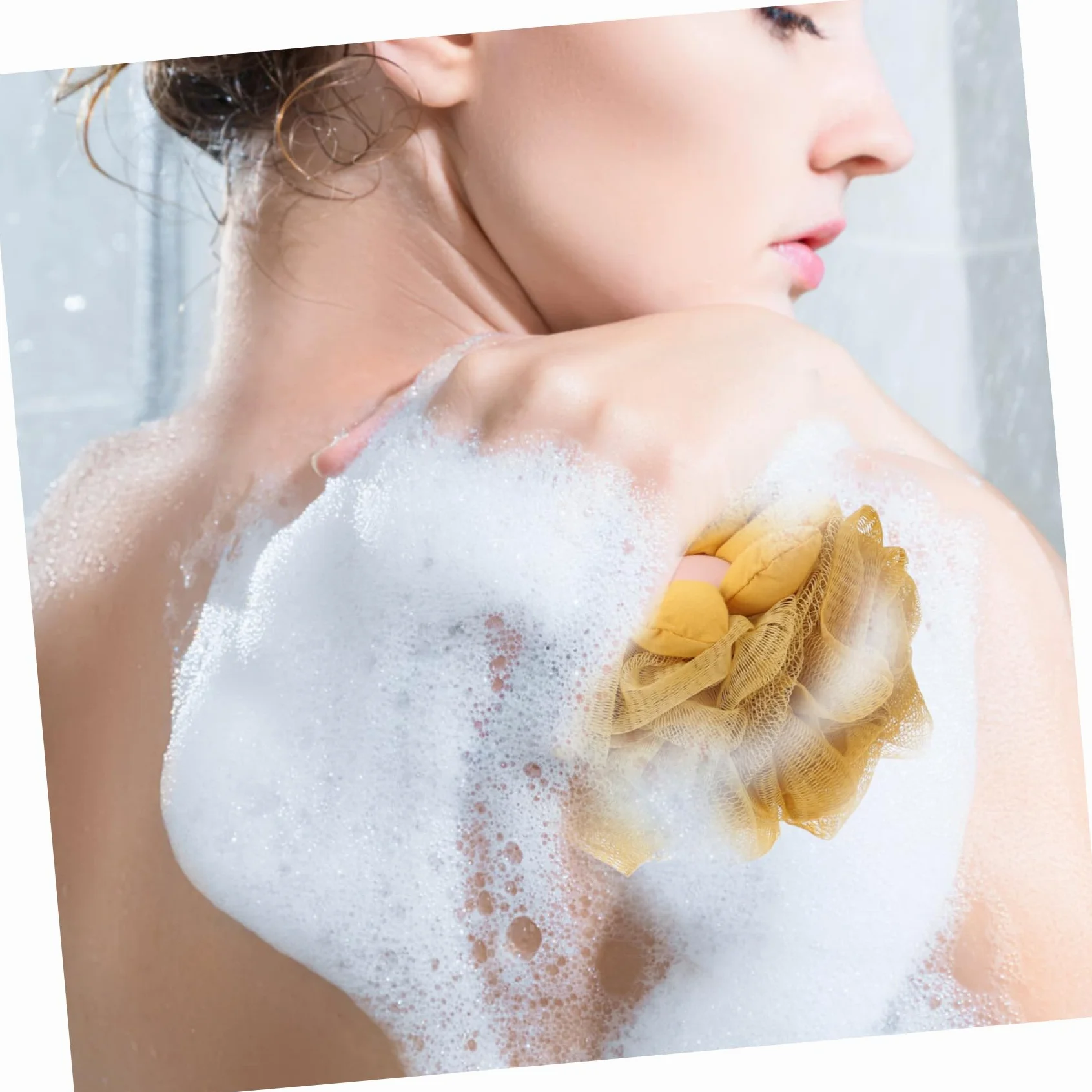 minkissy 9pezzi Spugna Da Bagno Esfoliante Loofah Per Doccia Di Fiori Colorati Materiale Pe Morbido e Resistente Per Adulti e Facile Da Usare e Manutenere