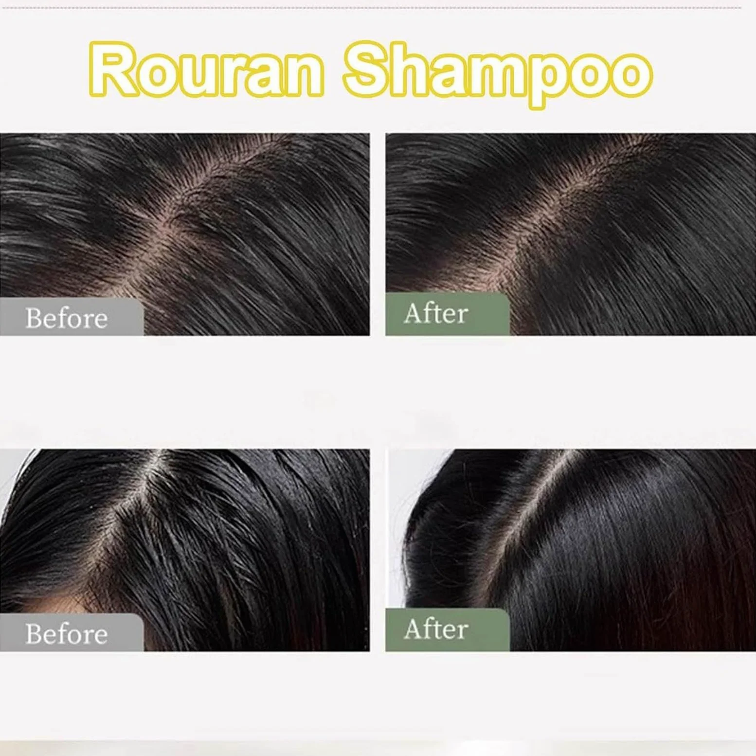 Shampoo Rouran, Shampoo per Capelli Rouran 500 g, Nutriente in Profondità, Delicato, Fresco e Soffice, Adatto a Tutti i Tipi di Capelli, Nutriente e Idratante, Ingredienti Naturali (1pc)