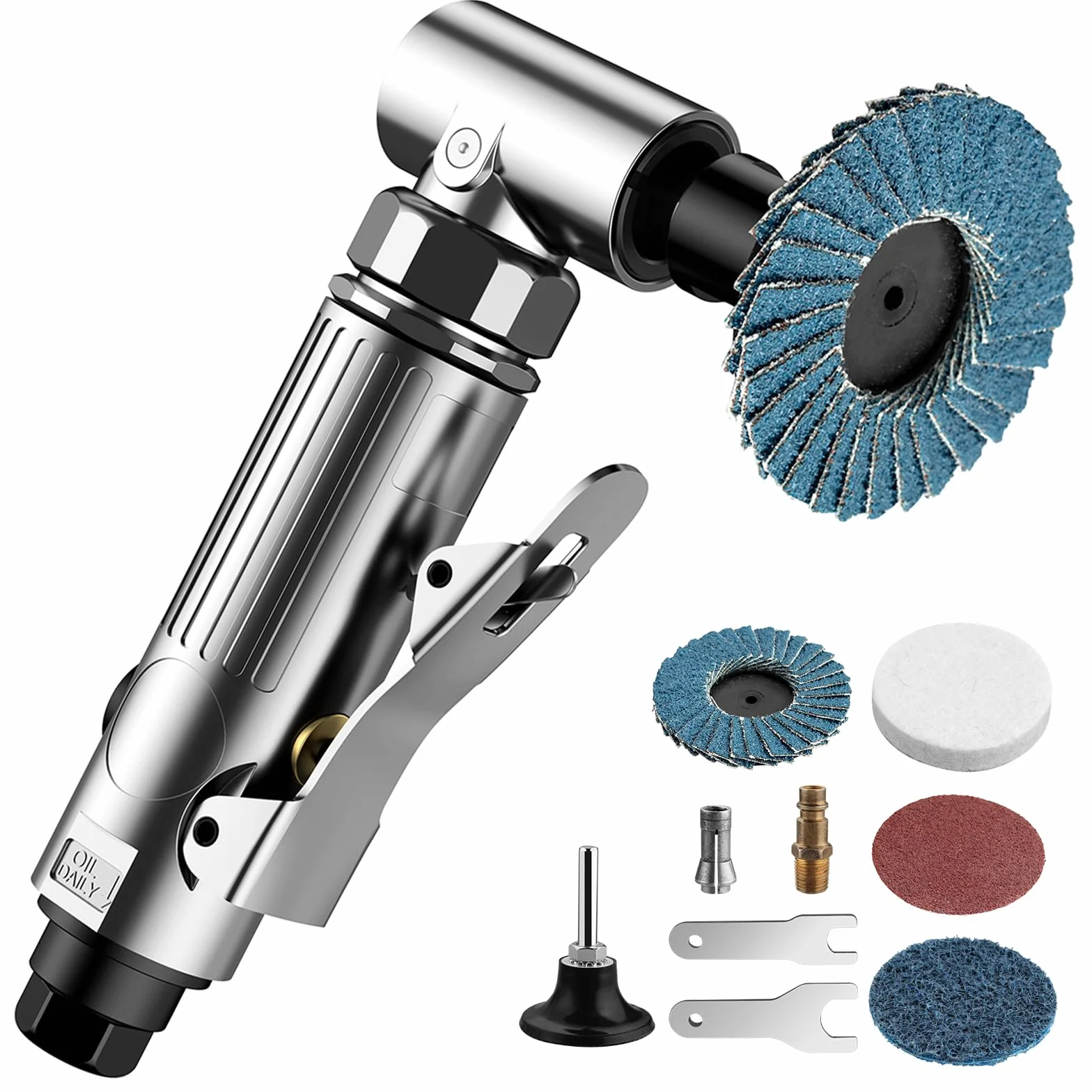 Smerigliatrice Pneumatica Angolare 20000rpm Professionale per Lucidatura e Fresatura