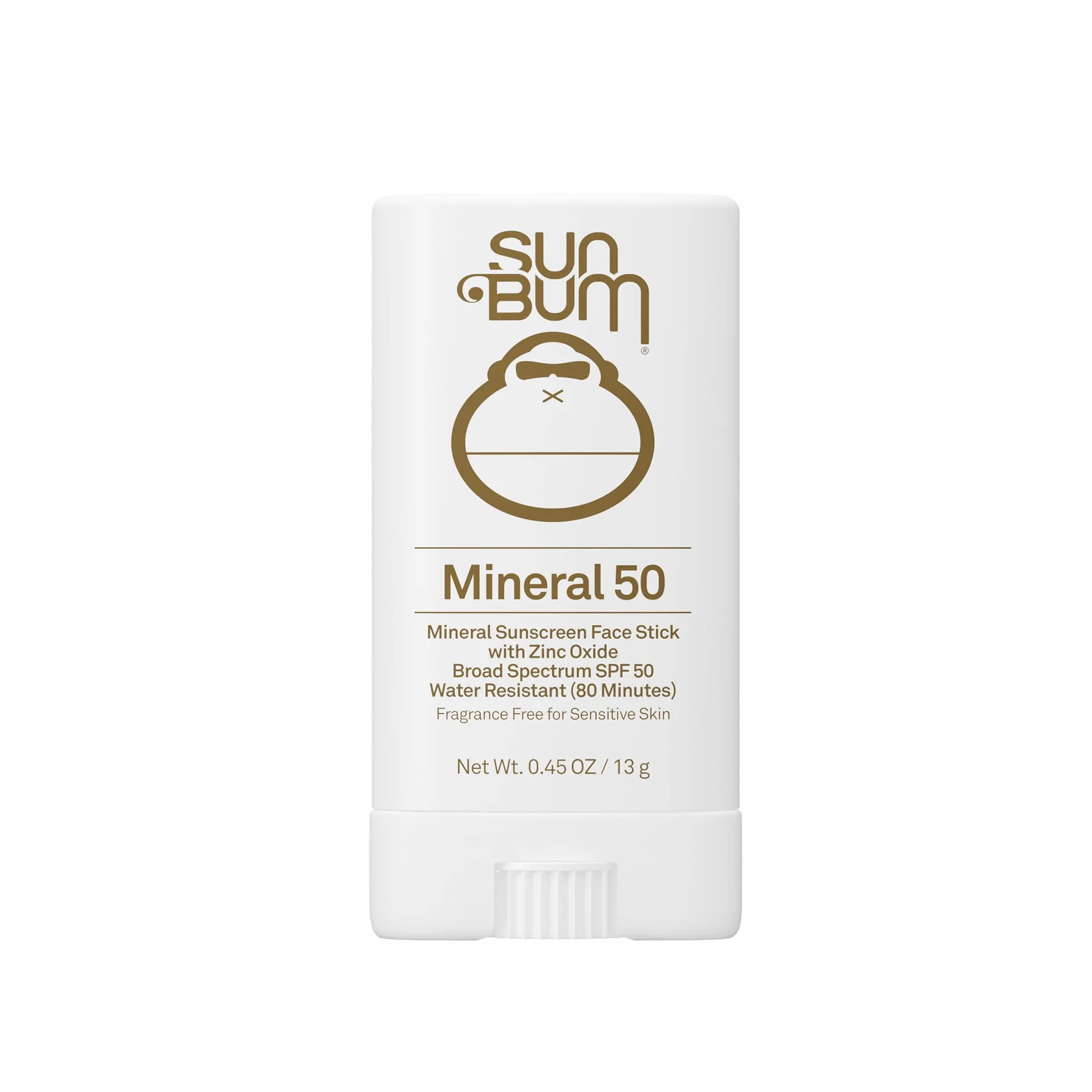 Sun Bum Crema solare minerale SPF 50 per il viso, resistente all'acqua, ad ampio spettro, con vitamina E, ipoallergenica, conforme alla Hawaii 104 Act