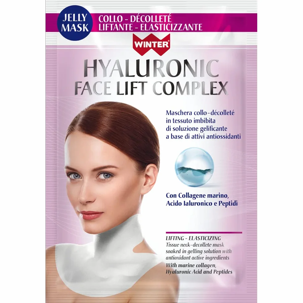 Winter Maschera Collo Décolleté Jelly Mask Liftante Elasticizzante Hyaluronic Face Lift Complex