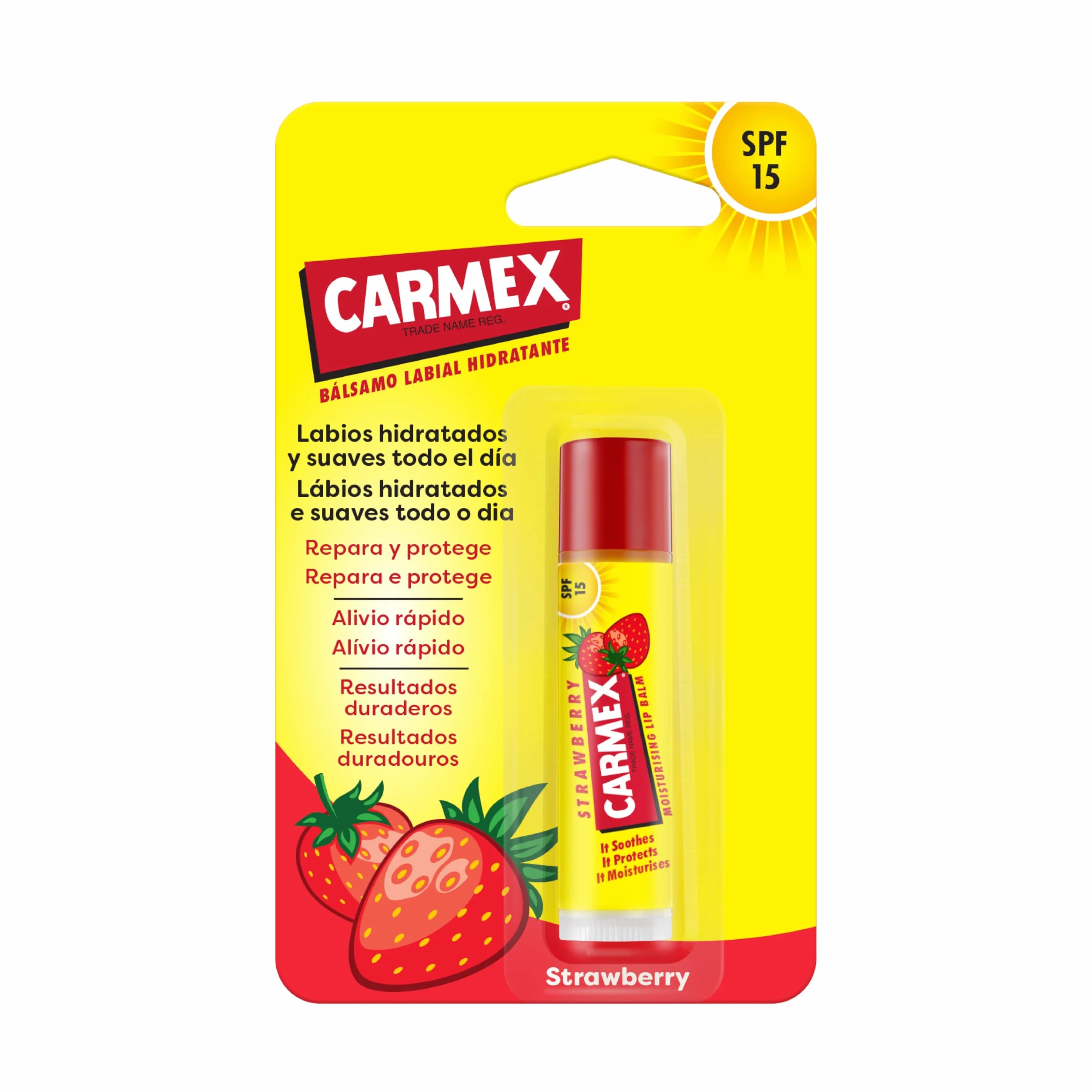 Carmex Strawberry Balsamo Labial Idrantante Spf15-15 ml