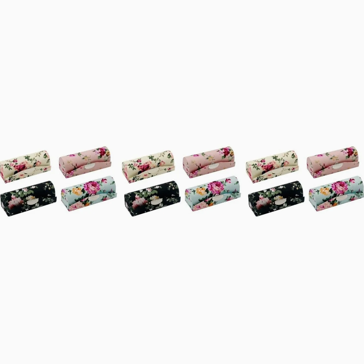 Abaodam 12pezzi Organizer Per Rossetto Con Specchio Porta Rossetti Per Borse Contenitore Cosmetico Per Donne Nero Bianco Rosa e Blu