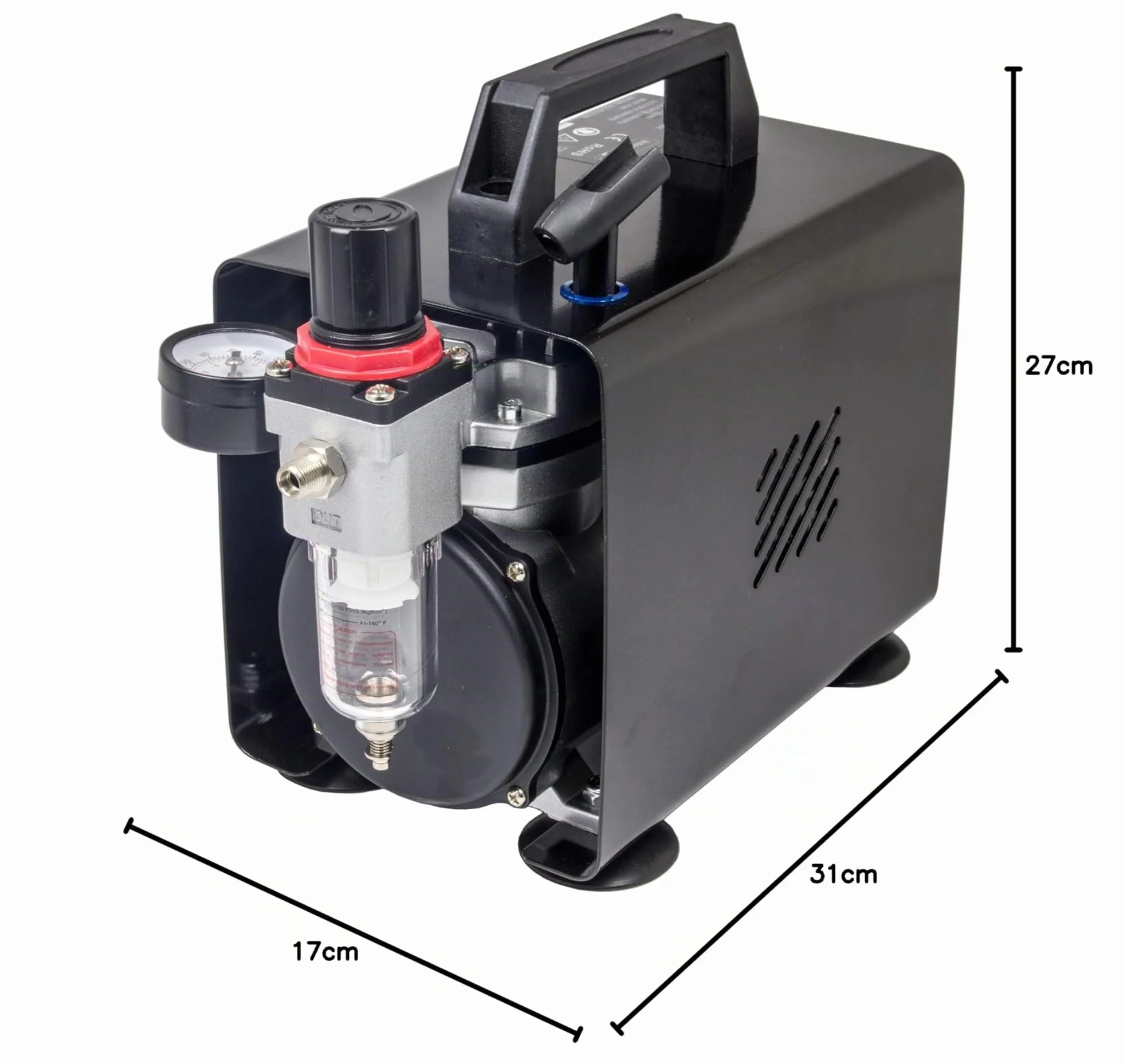 Fengda FD-18A Aerografo Compressore 4 bar Auto Arresto modellismo