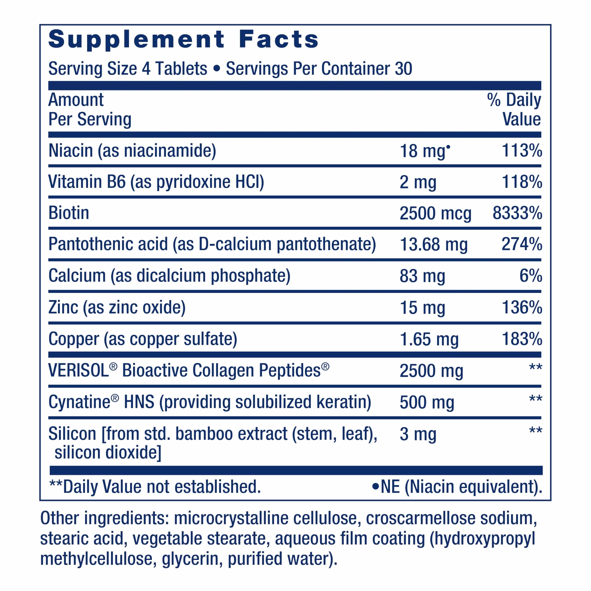 Life Extension Capelli, pelle e unghie Collagen Plus, 120 pezzi