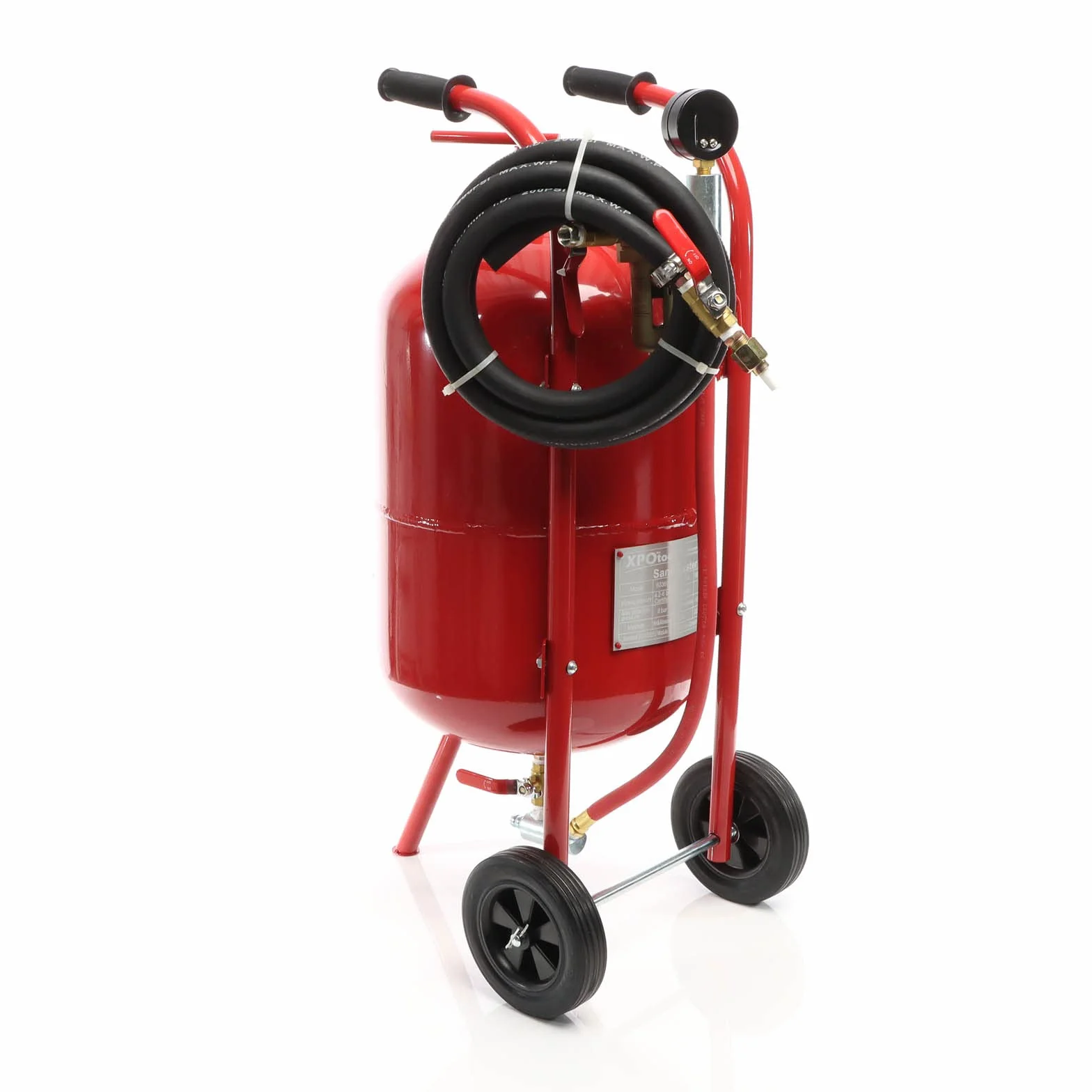 XPOtool Sabbiatrice portatile 38 L Attrezzo sabbiatura aria compressa