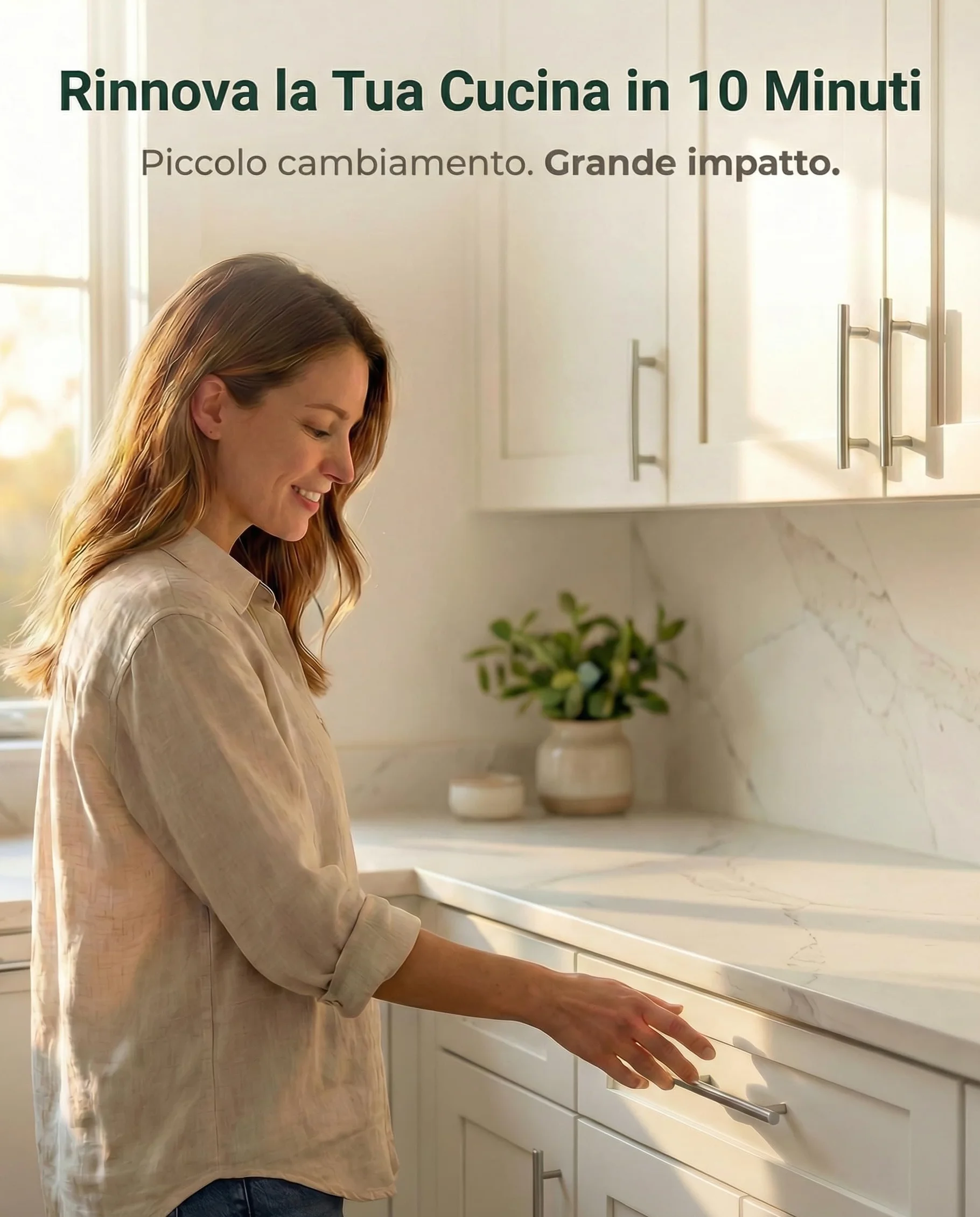 Maniglie per Mobili da Cucina 160MM 15 pezzi Inox Argentate