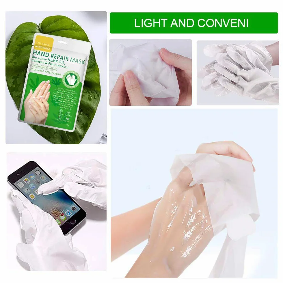 Maschera per Mani 3 Paia Guanti Idratanti Mani Maschera Antietà Rigenerante Nutriente per Invecchiamento a Secco e Screpolate per donne e uomini