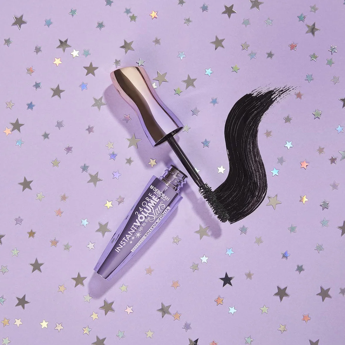 Deborah Milano - Set Make Up con Gioiello, Include Mascara Volumizzante Instant Maxi Volume Up to the Stars, Matita Kajal Nera Velvet Mat, Collana Punto Luce Morellato Donna in Acciaio Inossidabile