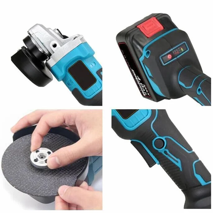 Kit Completo Professionale 3 in 1 Trapano Tassellatore Avvitatore ad Impulsi Smerigliatrice a Batteria 700W Due Batterie 4000 mAh Valigetta