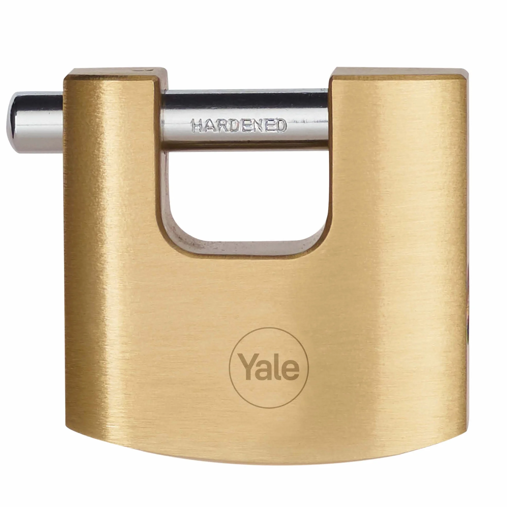 Yale Lucchetto Rettangolare Ottone Alta Sicurezza Y114B/60/114/1 con Arco Acciaio Temprato 3 Chiavi