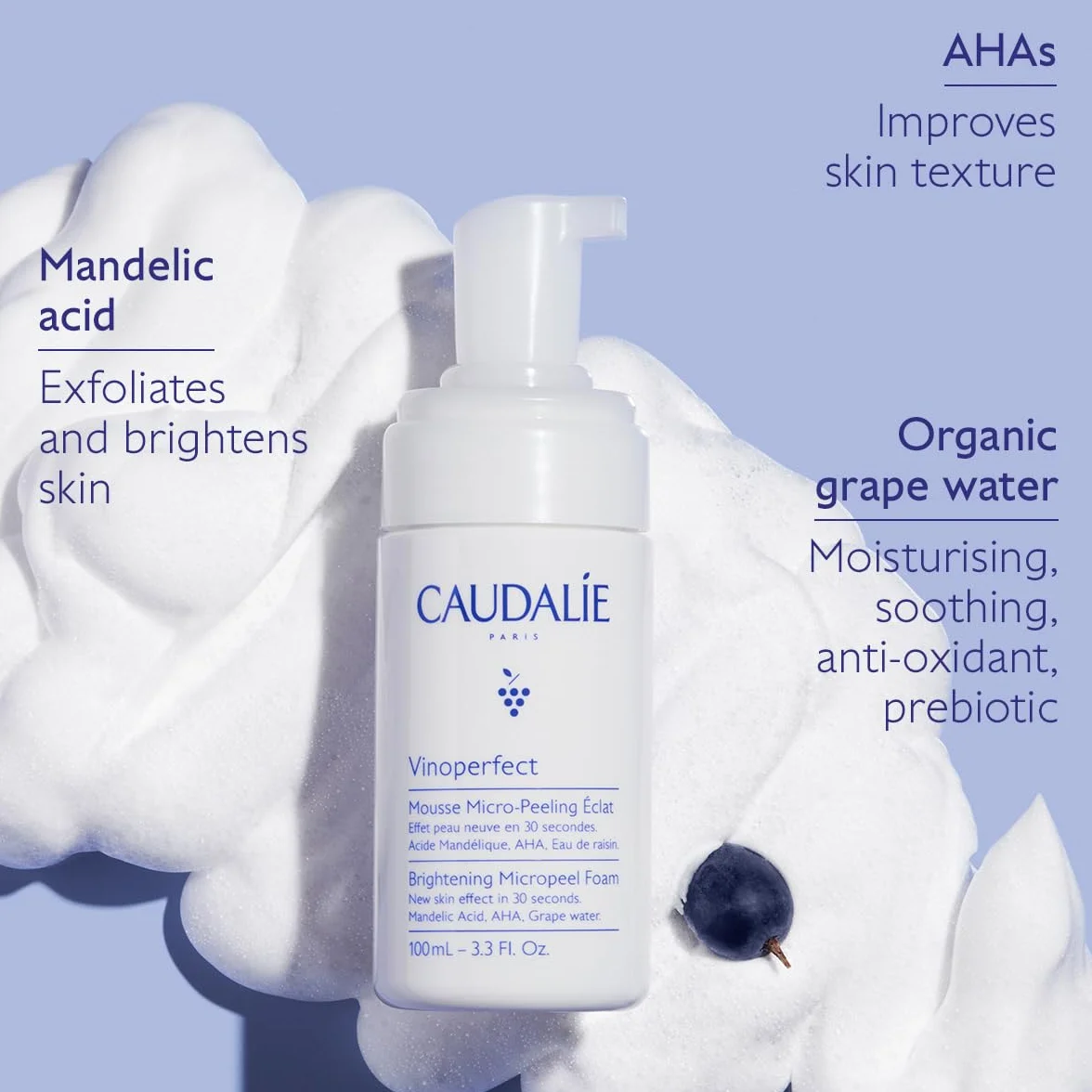 Caudalie VinoSchiuma perfetta Micropeeling Luminosità