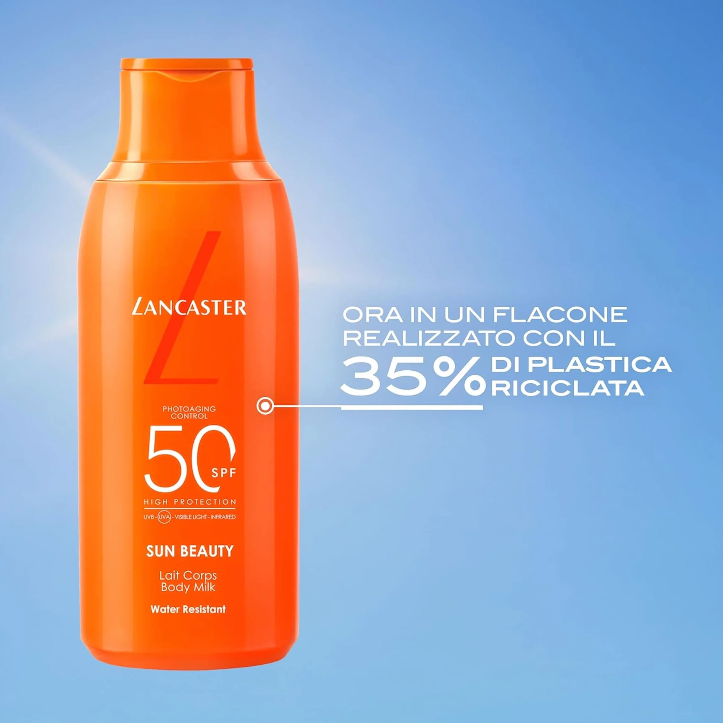 Lancaster Sun Beauty Body Milk - Latte Solare Corpo SPF30, Texture Leggera, Contrasta il 100% dello Spettro Solare, Stimola l'Abbronzatura Resistente all'Acqua